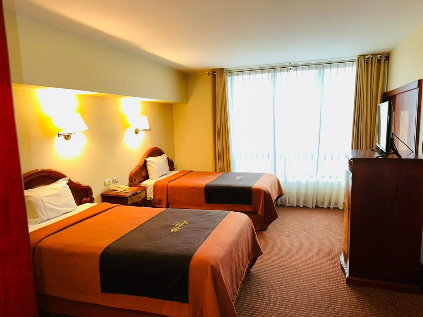 Bed in Hotel Continental Lima