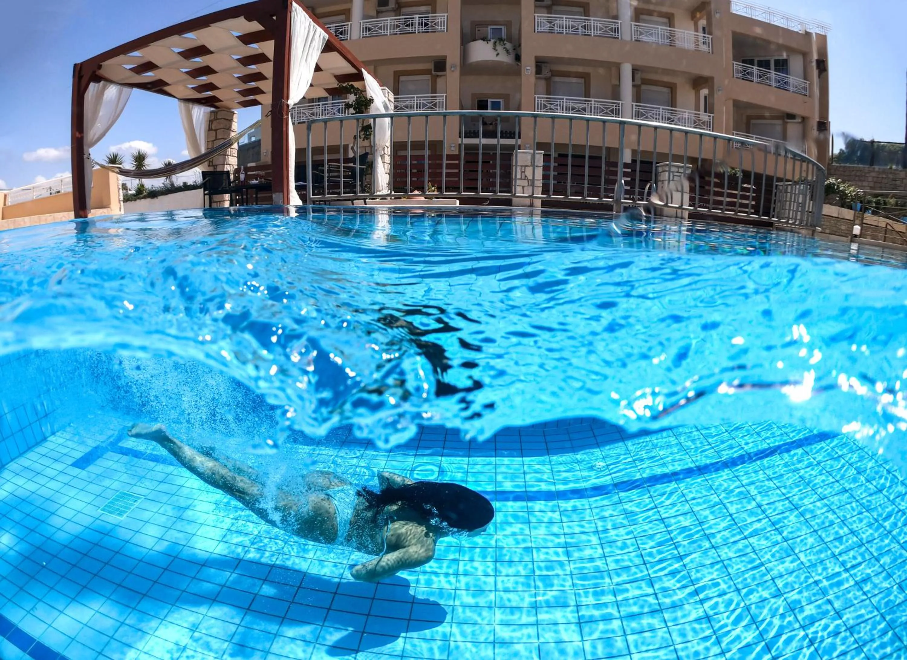 Swimming pool in Sunrise Apartments