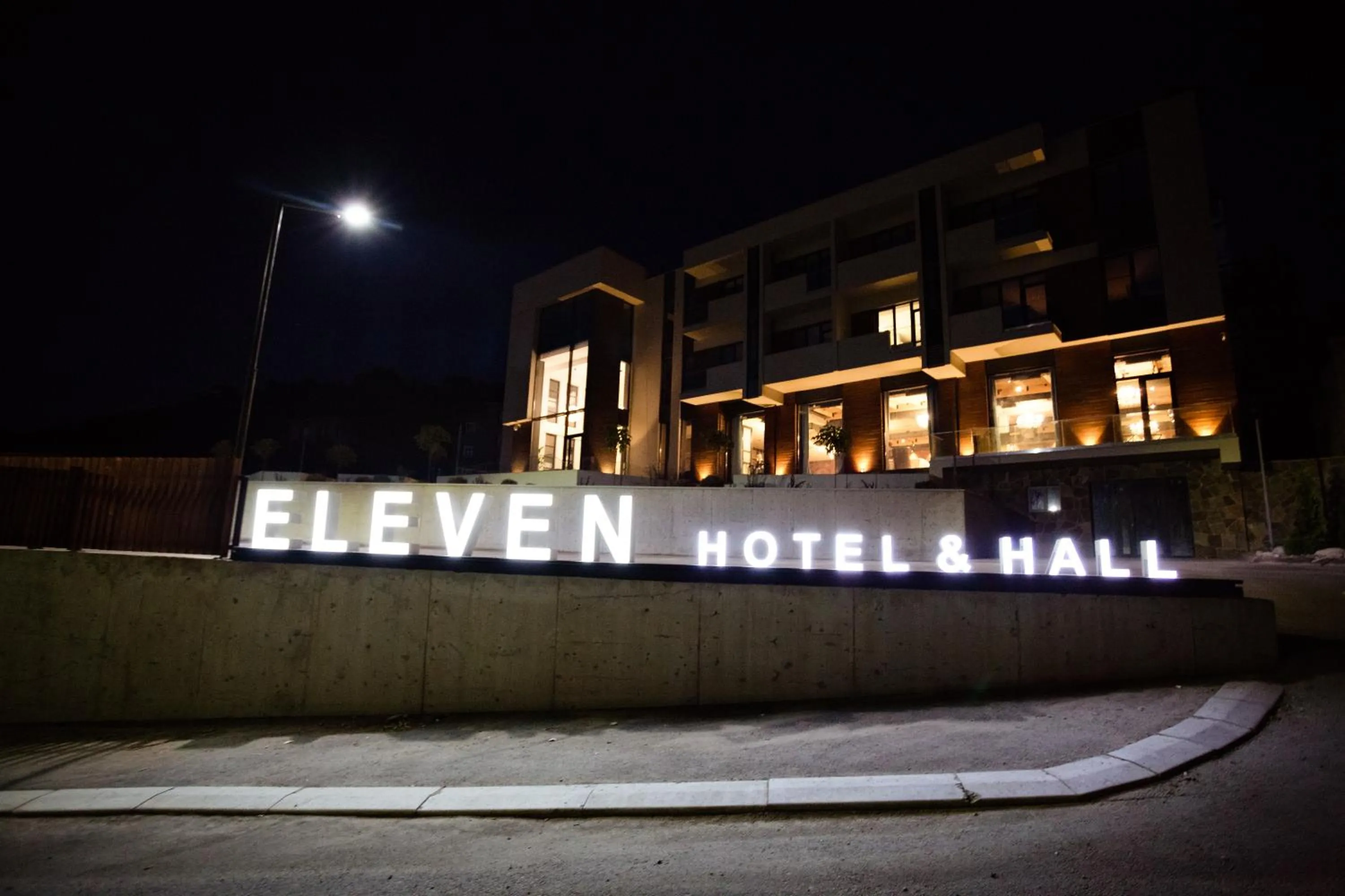 Property building in Eleven Hotel and Hall