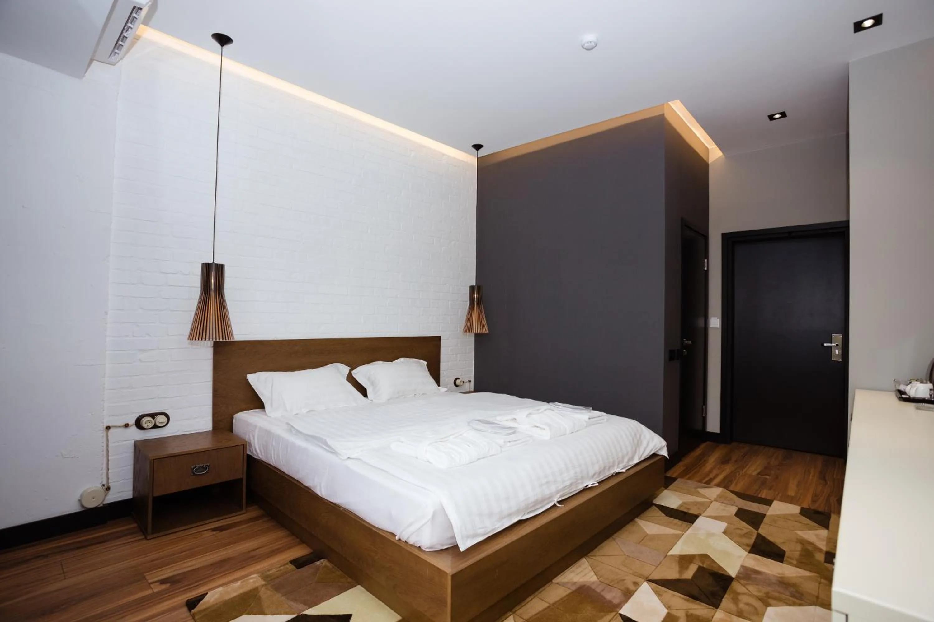 Decorative detail, Bed in Eleven Hotel and Hall
