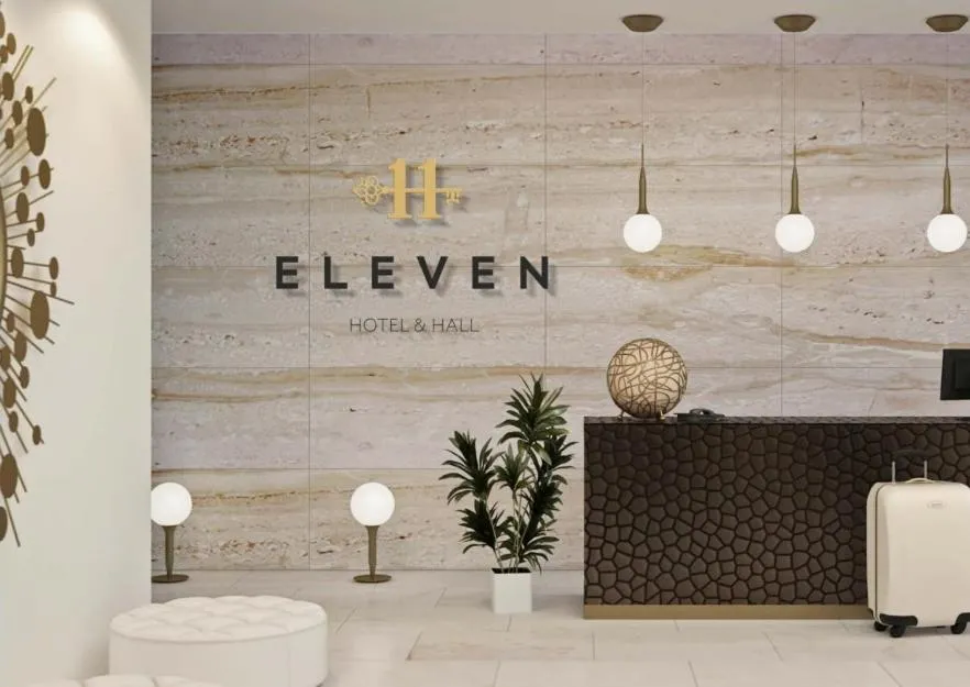 Property logo or sign in Eleven Hotel and Hall