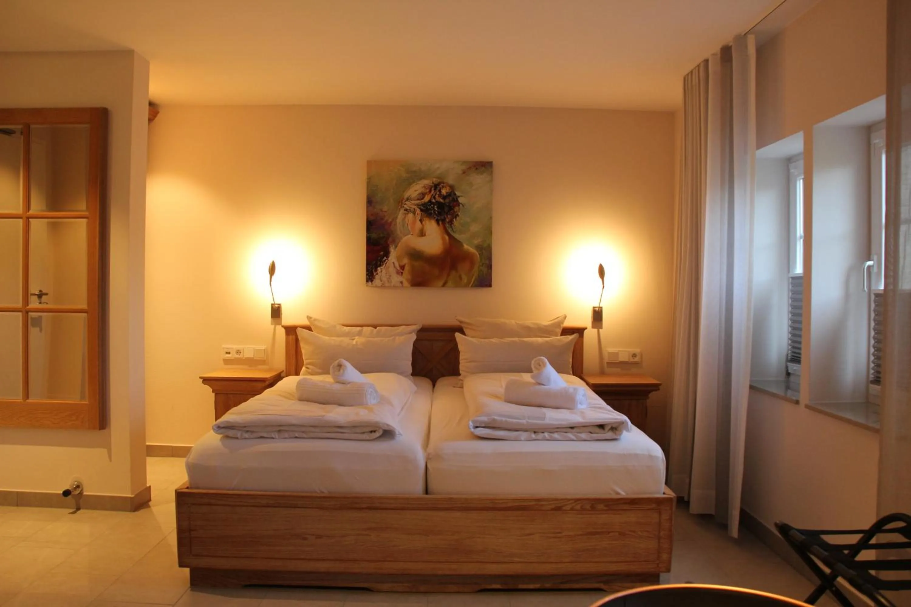 Bed in Hotel Weinhaus Möhle