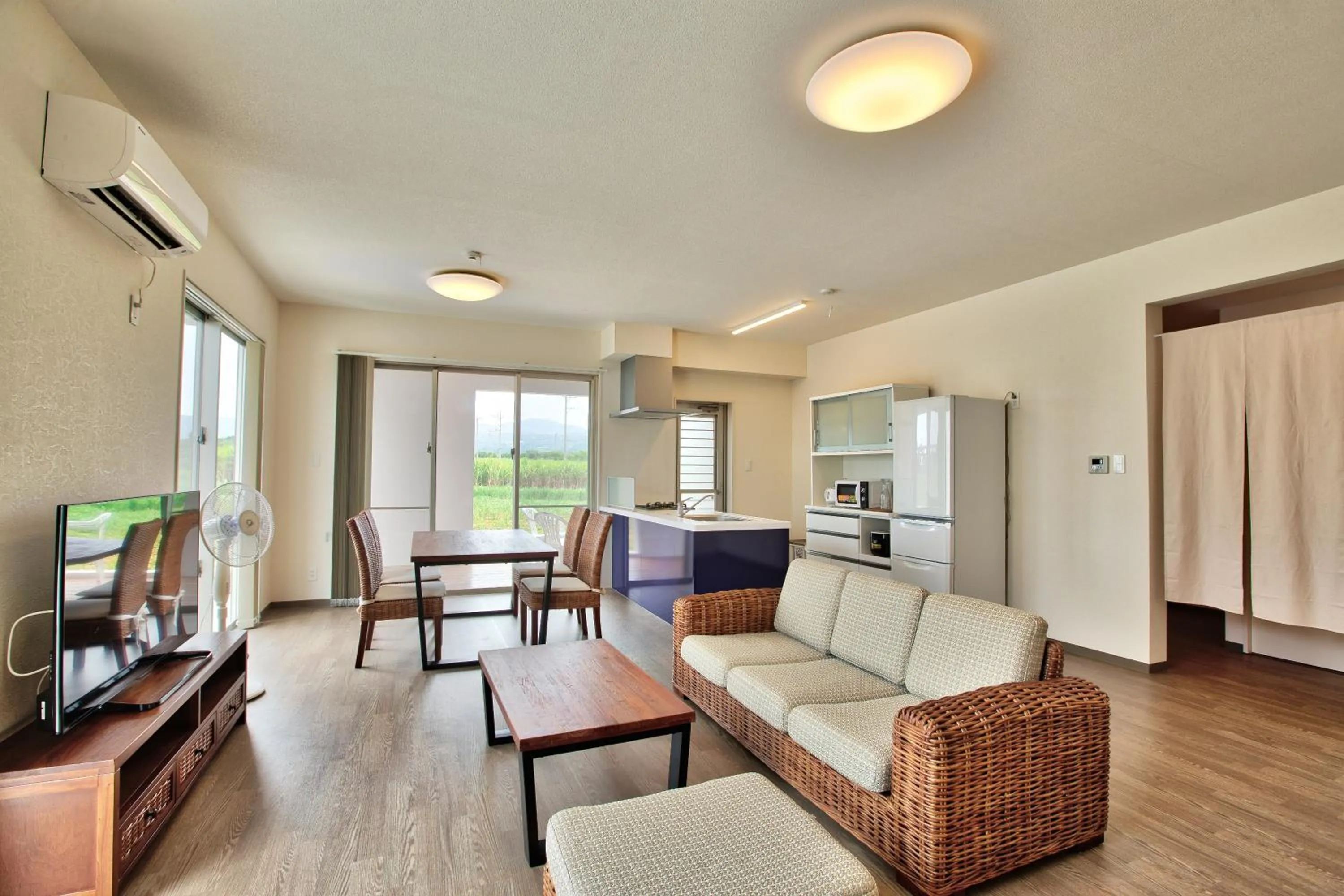 Living room in Cottage Sea Wind Nakijin