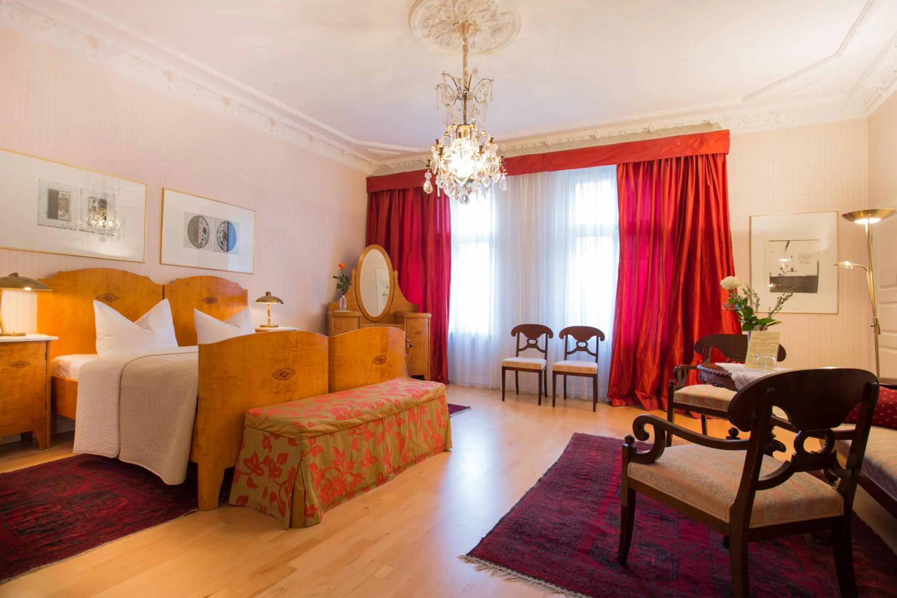 Bed in Das Literaturhotel Berlin