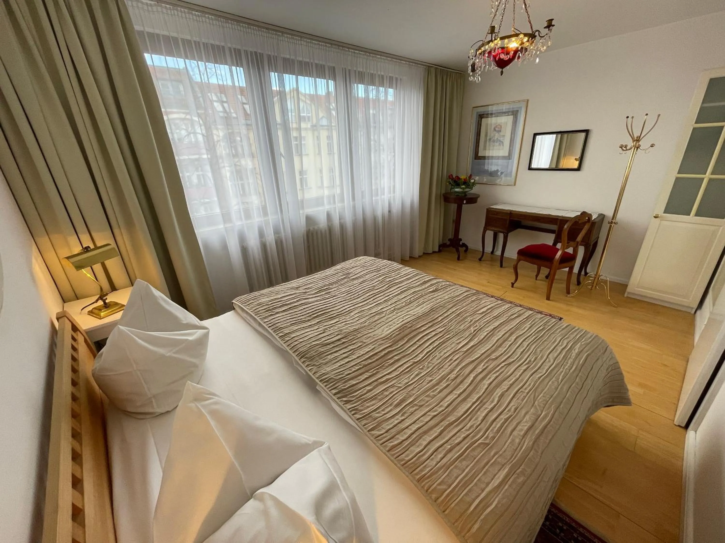 Bed in Das Literaturhotel Berlin
