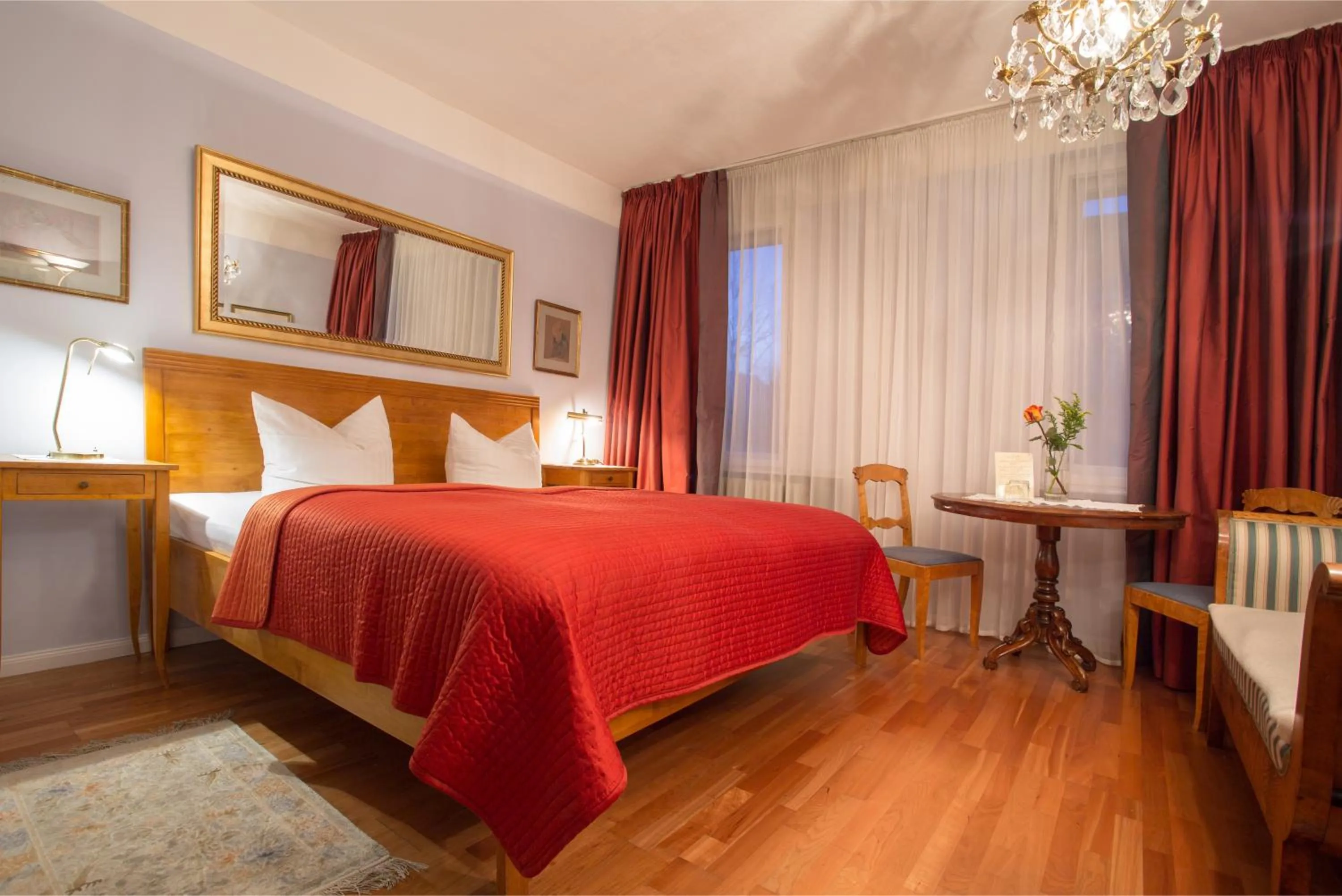 Bed in Das Literaturhotel Berlin