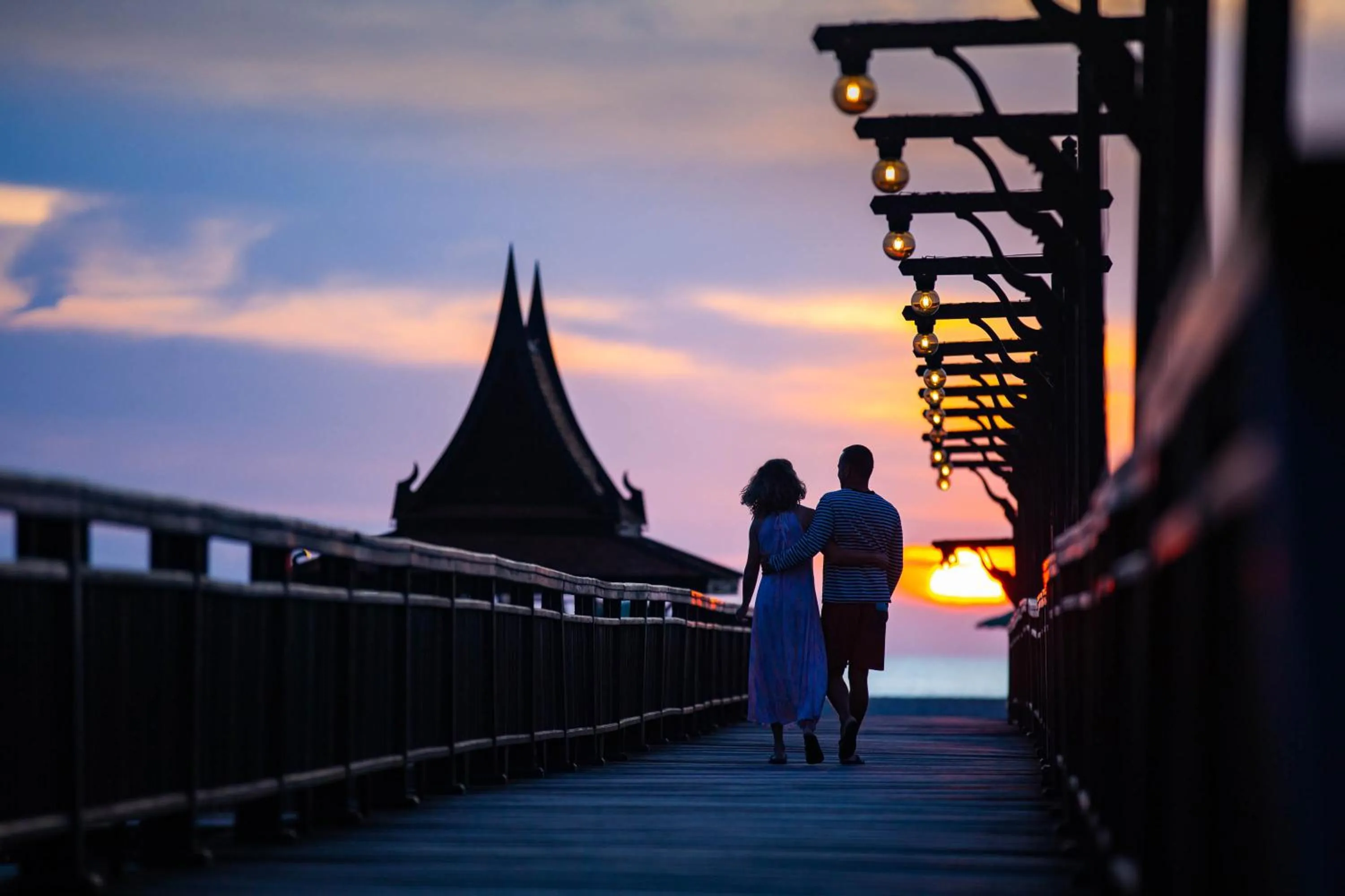 Sunset in The Hotspring Beach Resort & Spa - SHA Extra Plus