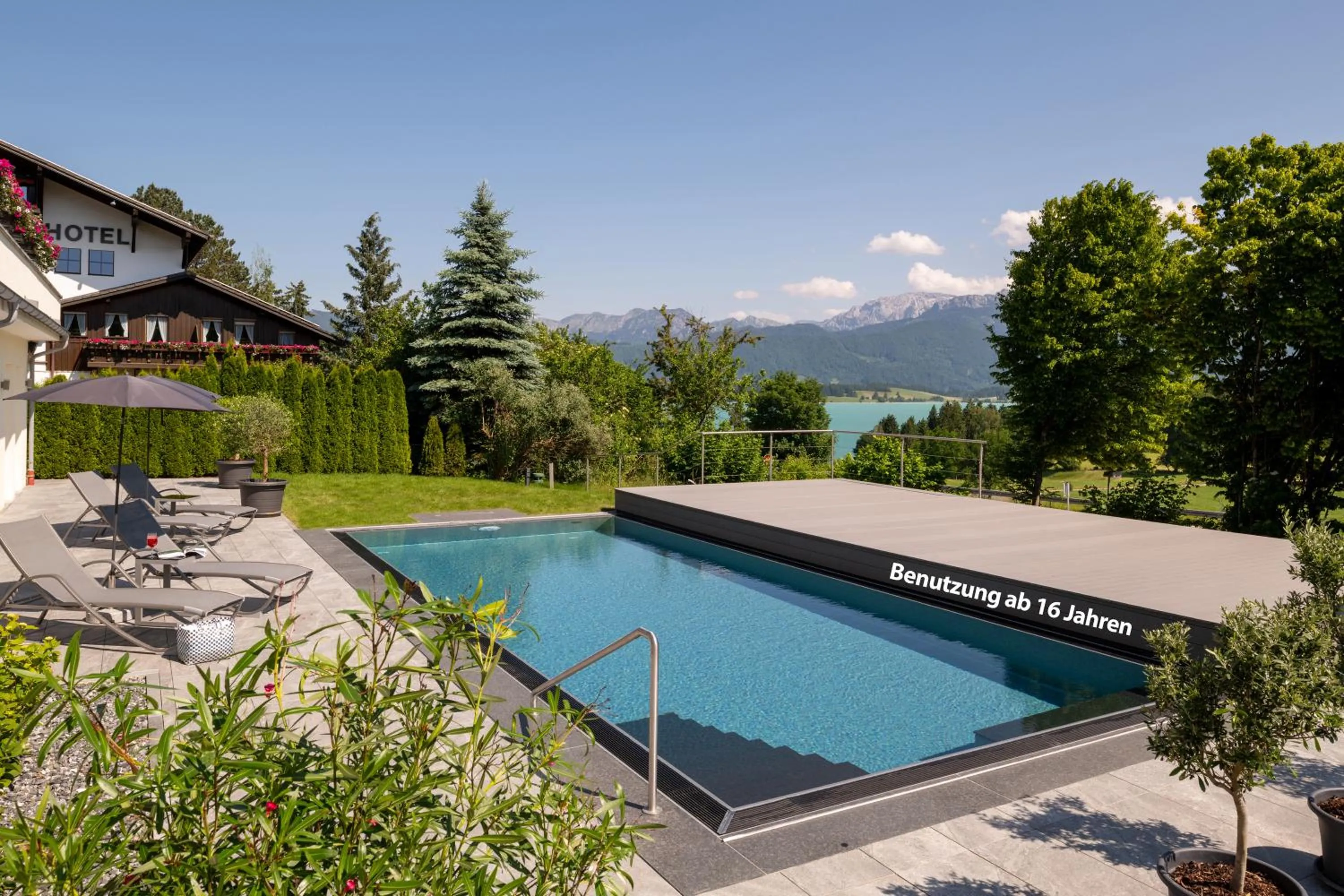 Swimming pool in Landhotel Schwarzenbach - Wellness & Spa