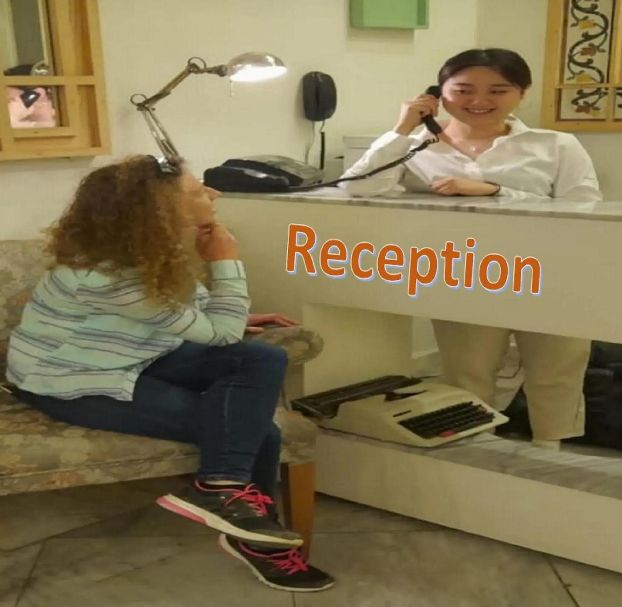 Lobby or reception in Paris Hotel Cairo Lobby or reception in Paris Hotel Cairo