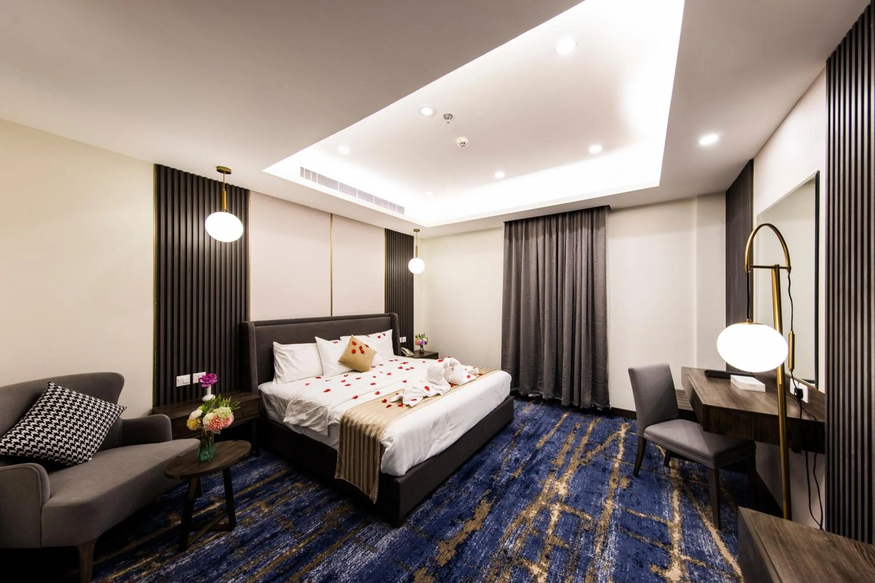 Bed in لي لي الهفوف للشقق المخدومة -درجة اقتصادية