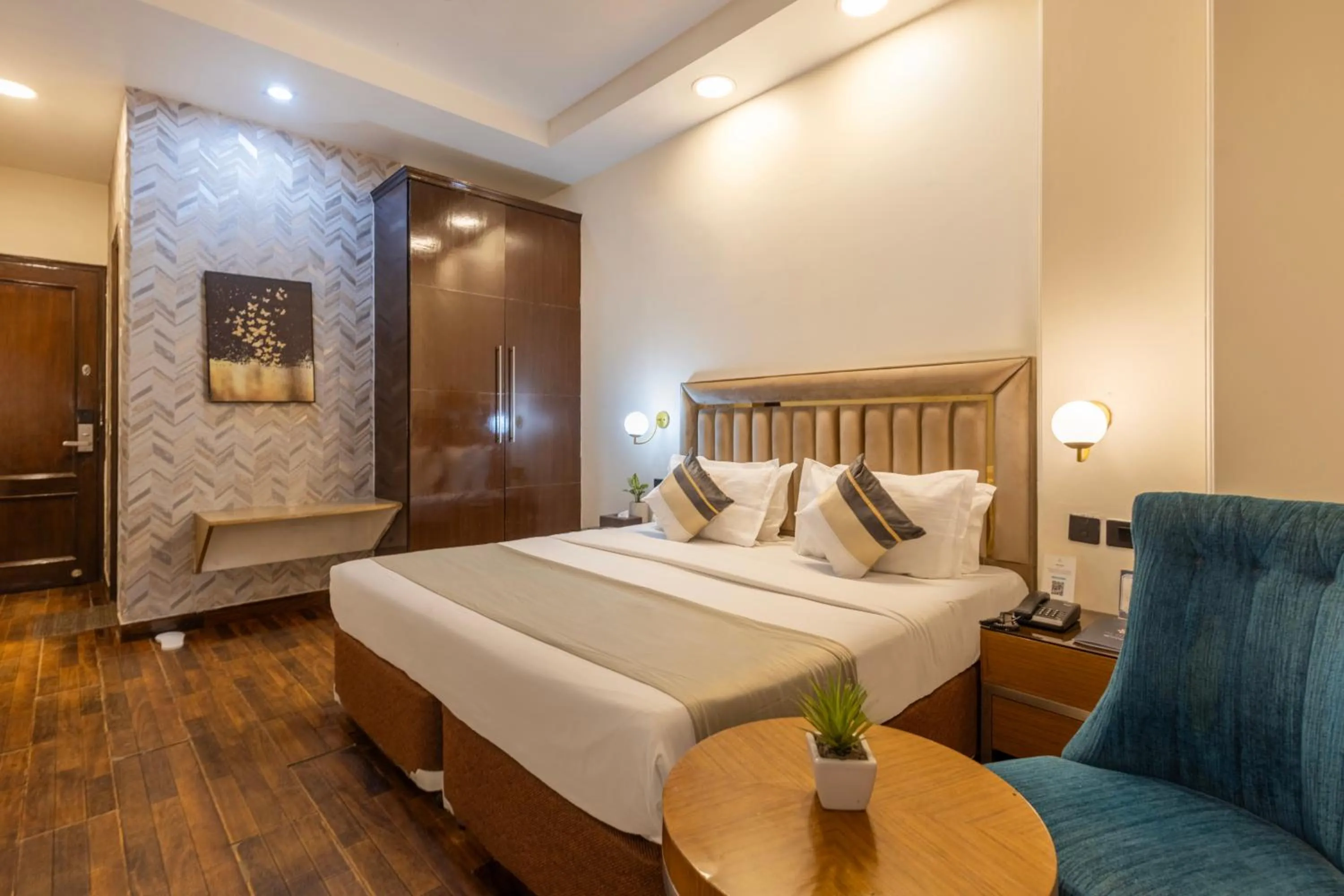 Bedroom, Bed in The Orion - Greater Kailash