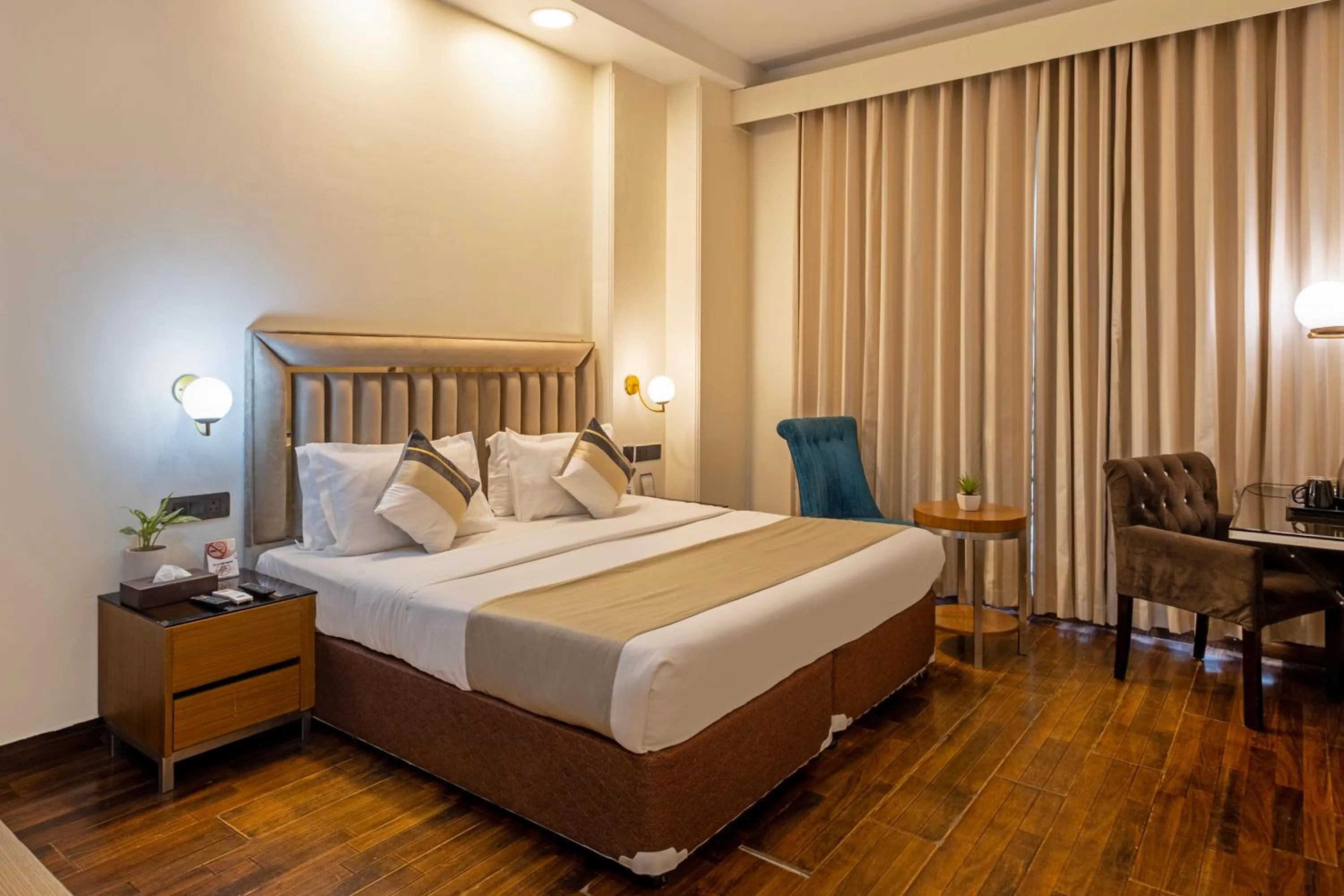 Bedroom, Bed in The Orion - Greater Kailash