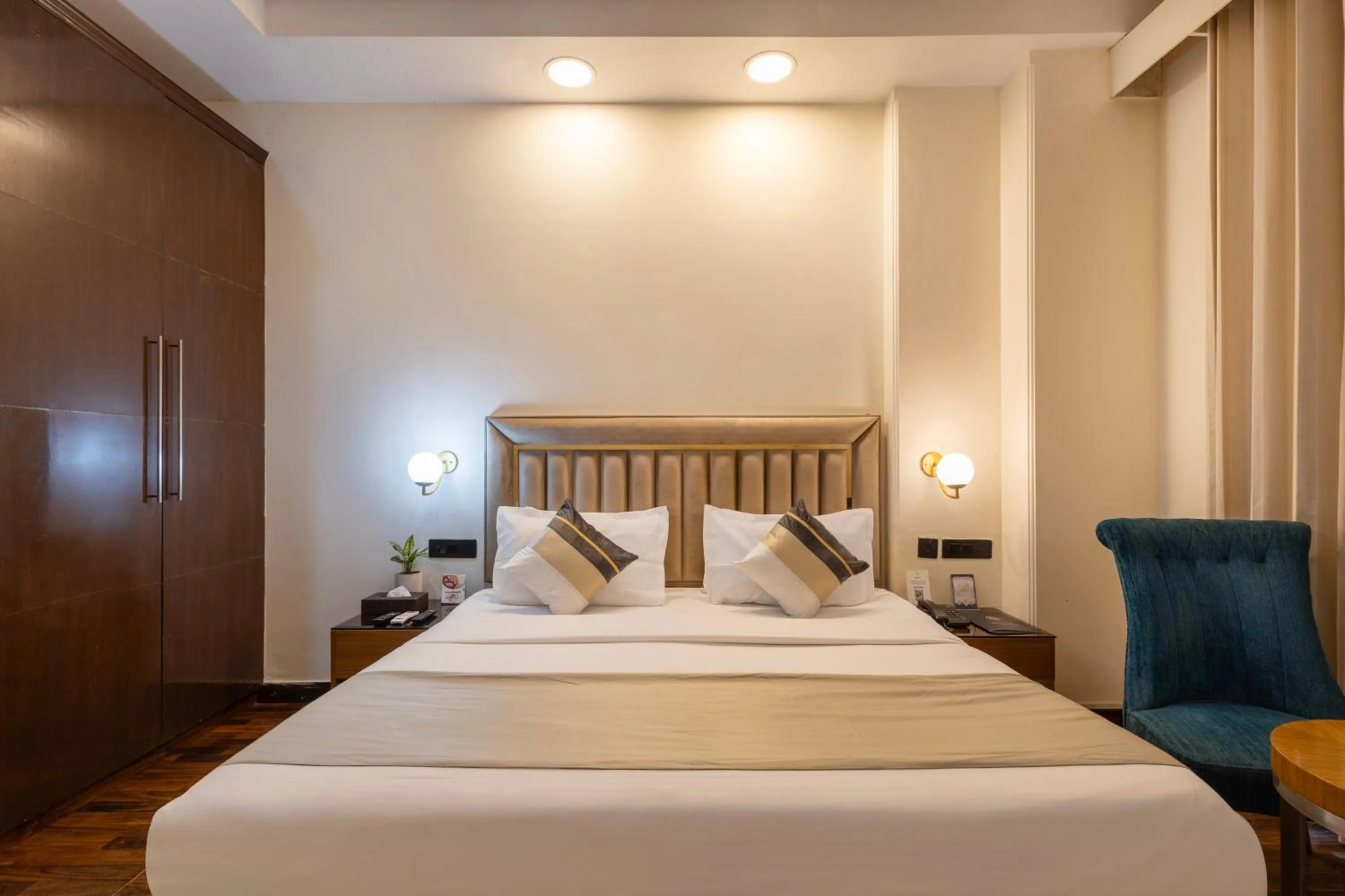 Bedroom, Bed in The Orion - Greater Kailash