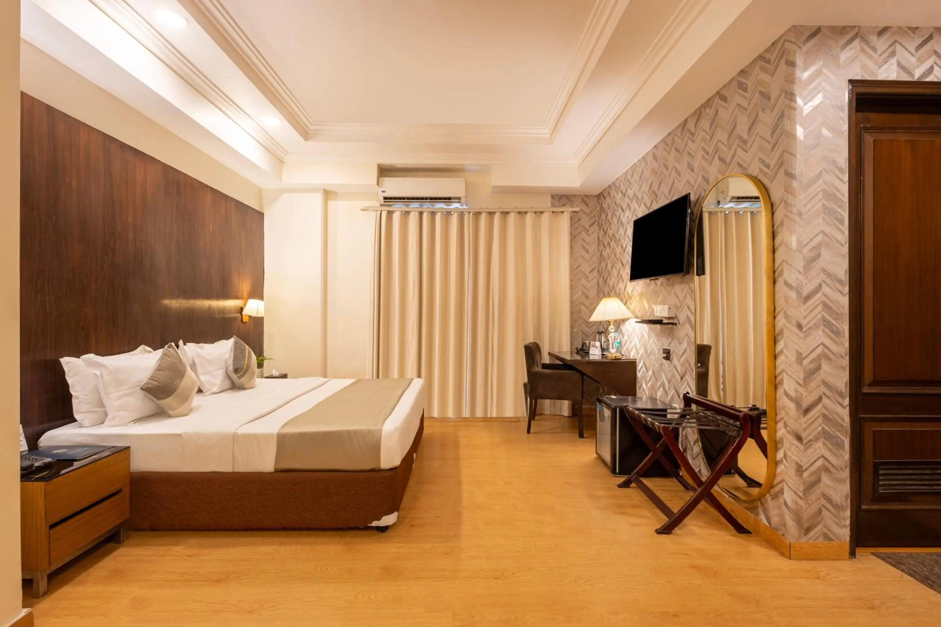 Bedroom, Bed in The Orion - Greater Kailash