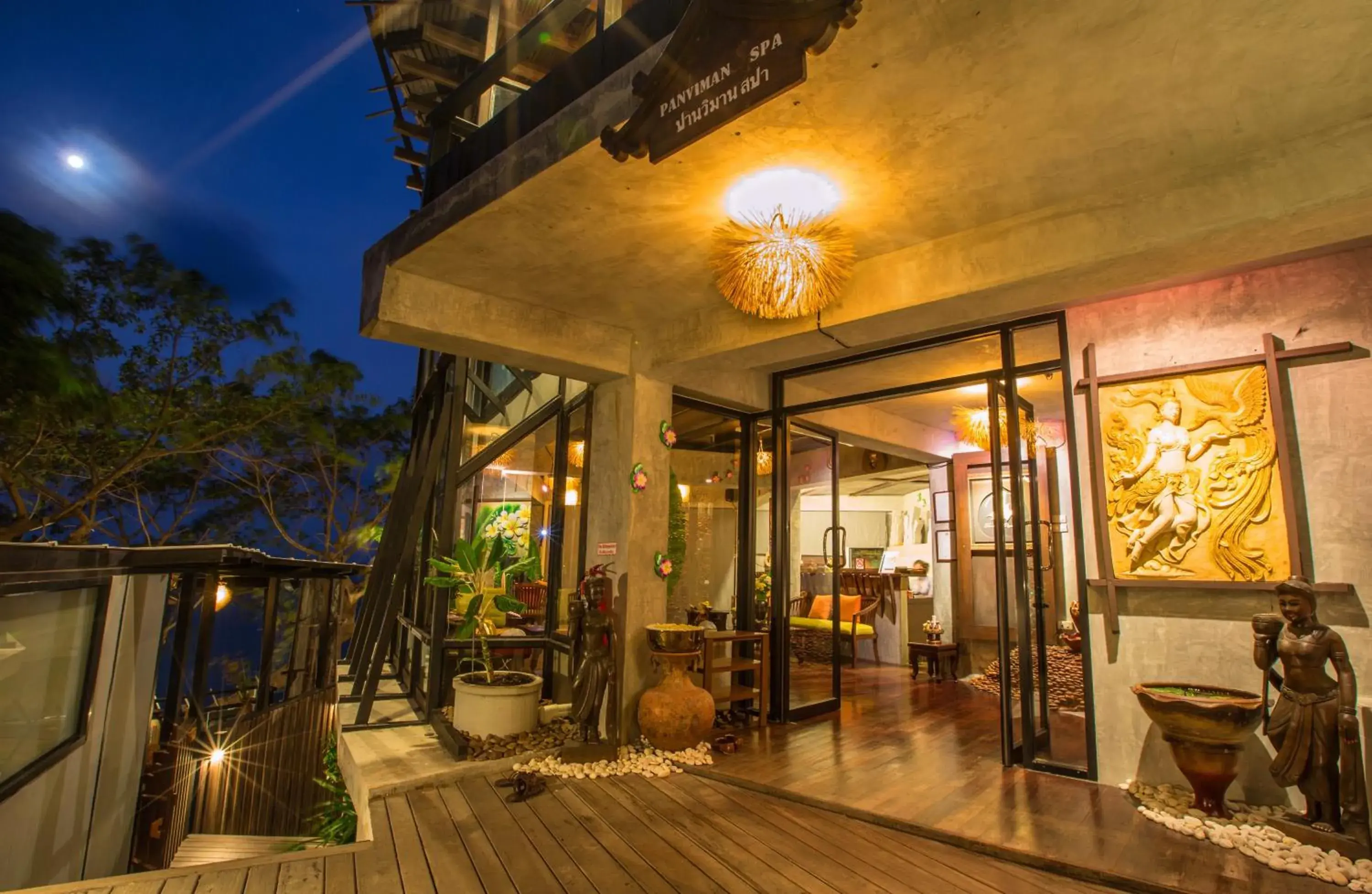 Facade/entrance in Panviman Resort Koh Phangan Facade/entrance in Panviman Resort Koh Phangan