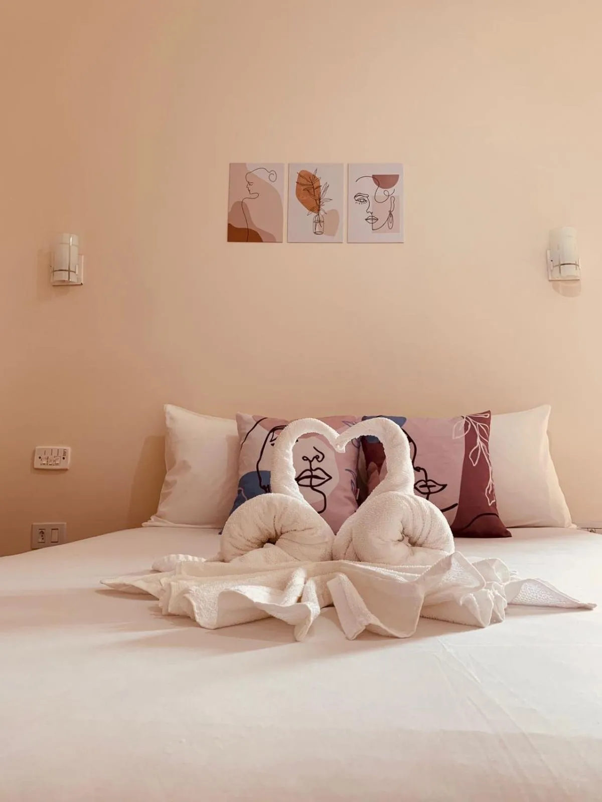 Bed in Pousada Recanto Som do Mar