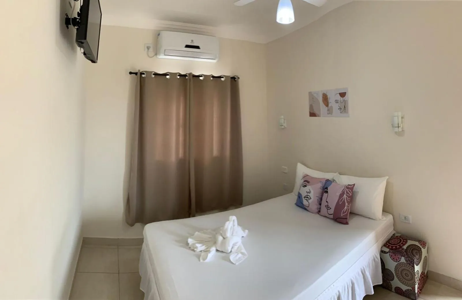 Bed in Pousada Recanto Som do Mar