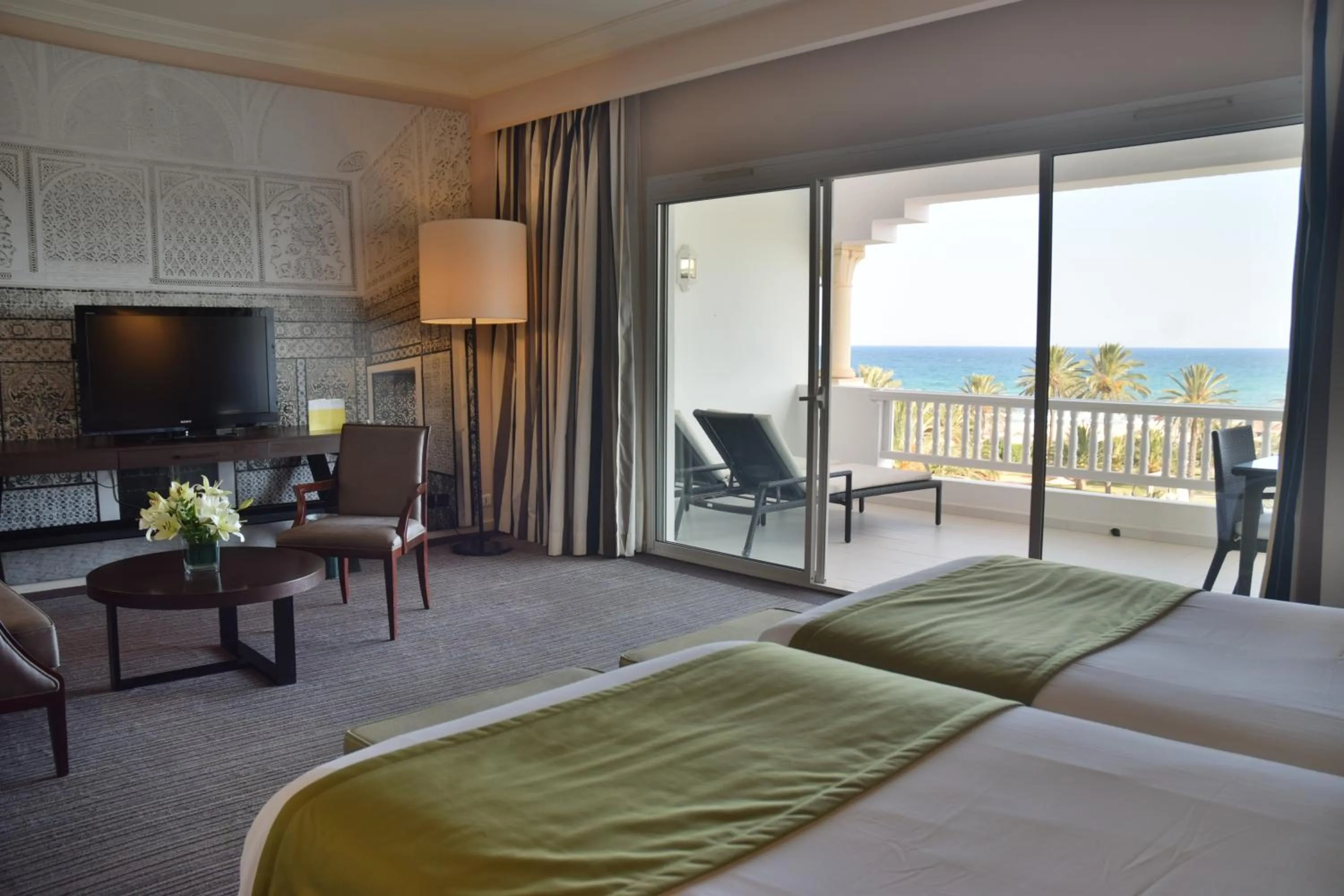 Bed in OCEANA Hotel & Spa