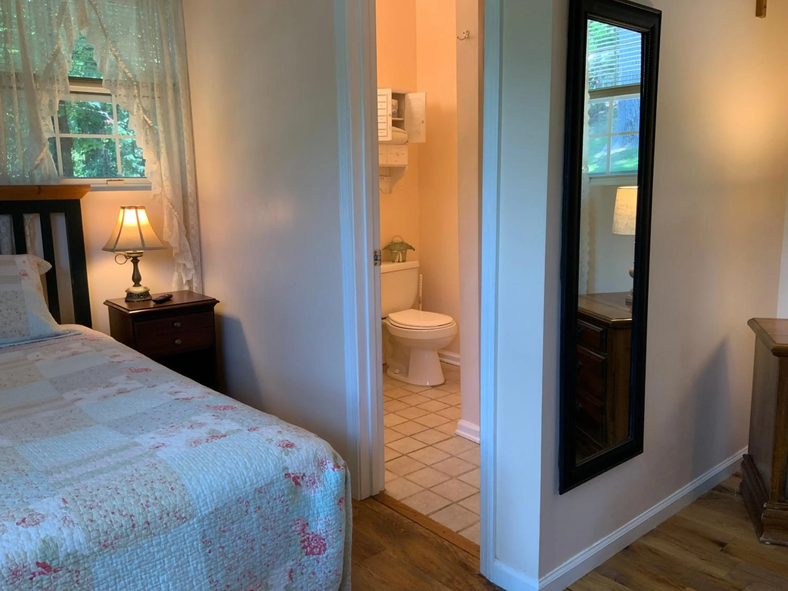 Bed in The Chimney Rock Inn & Cottages