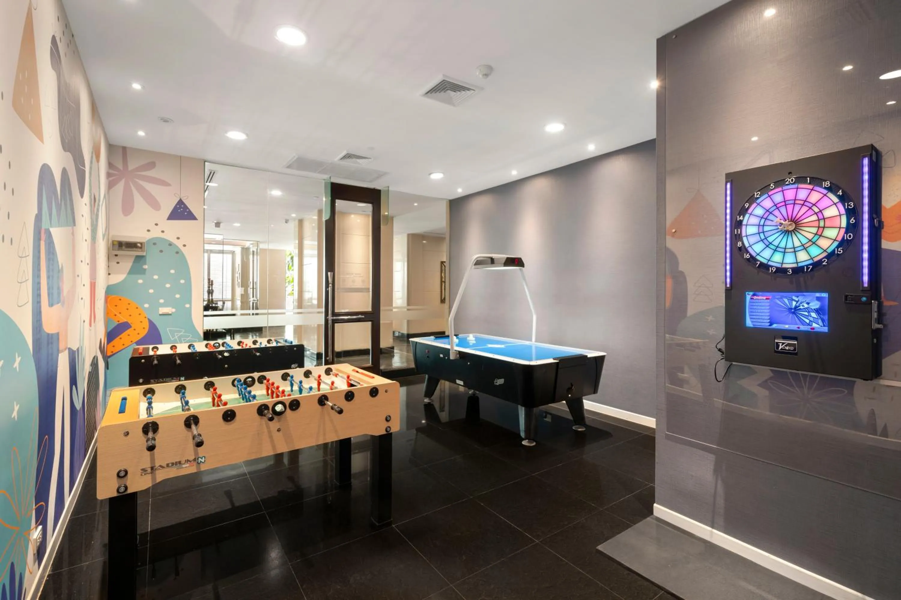 Game Room in Grande Centre Point Hotel Ratchadamri Bangkok