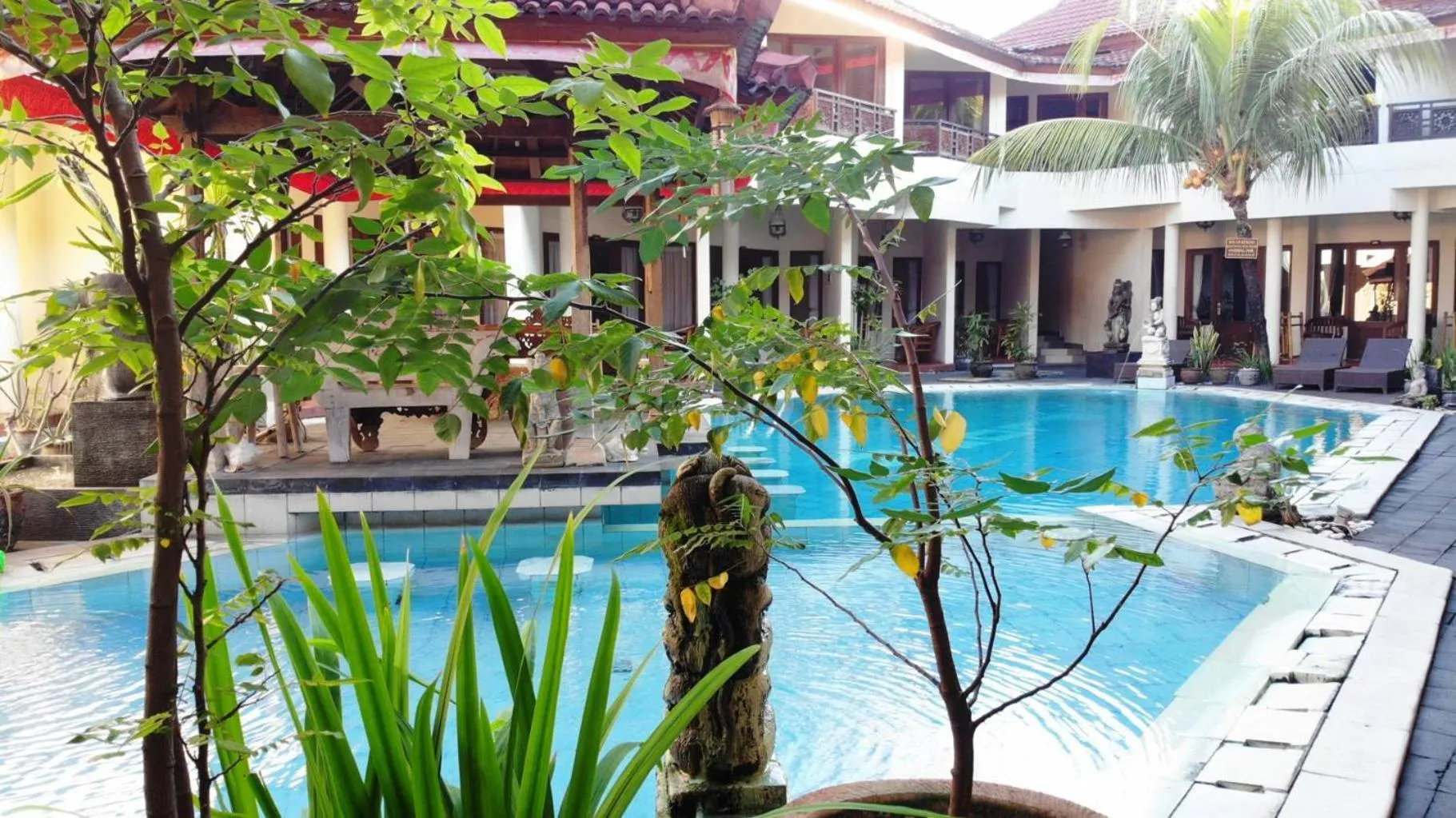Pool view in The Flora Kuta Bali