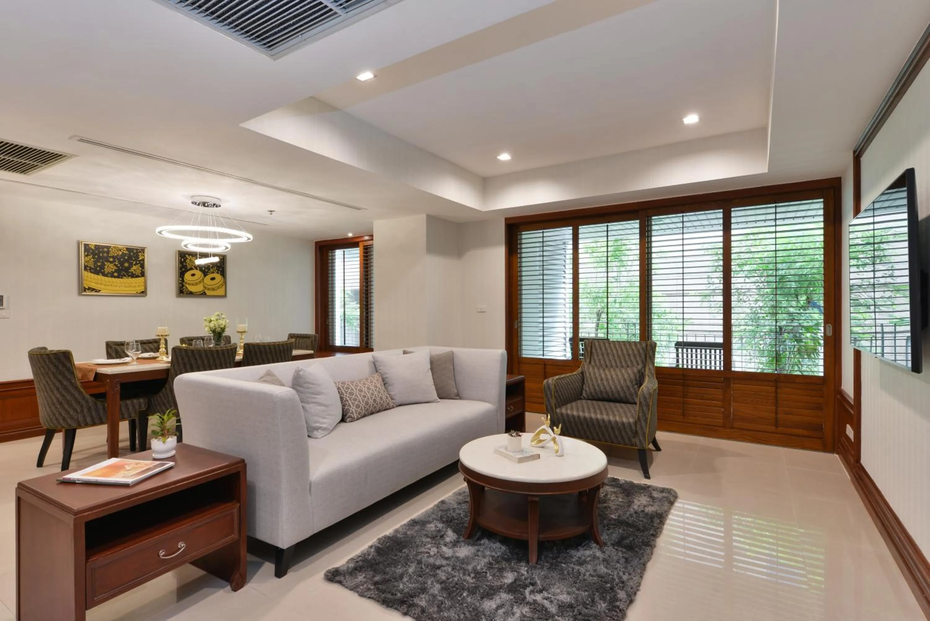Living room in Centre Point Sukhumvit Thong-Lo