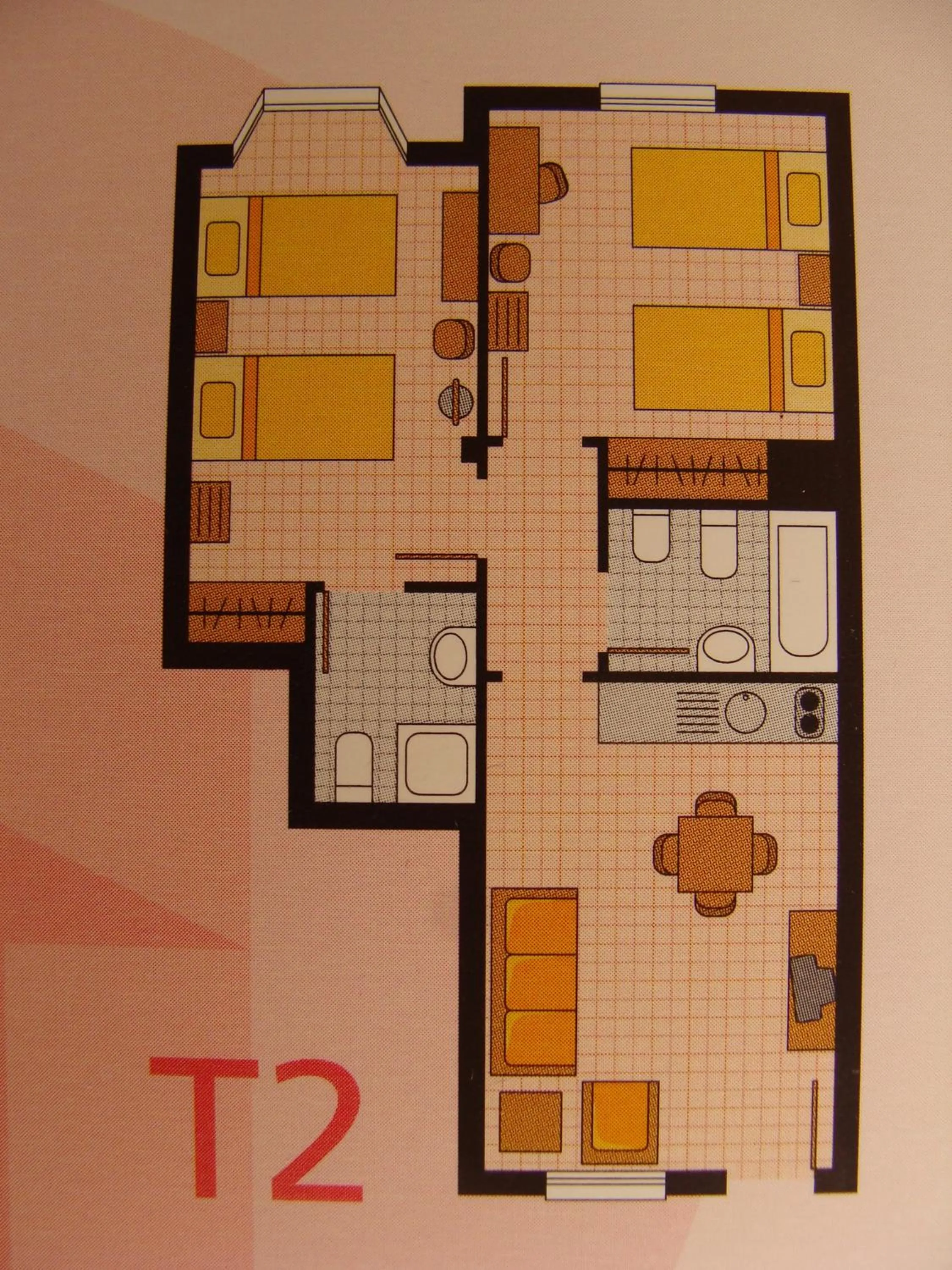 Floor plan in Apartamentos Turisticos Verdemar