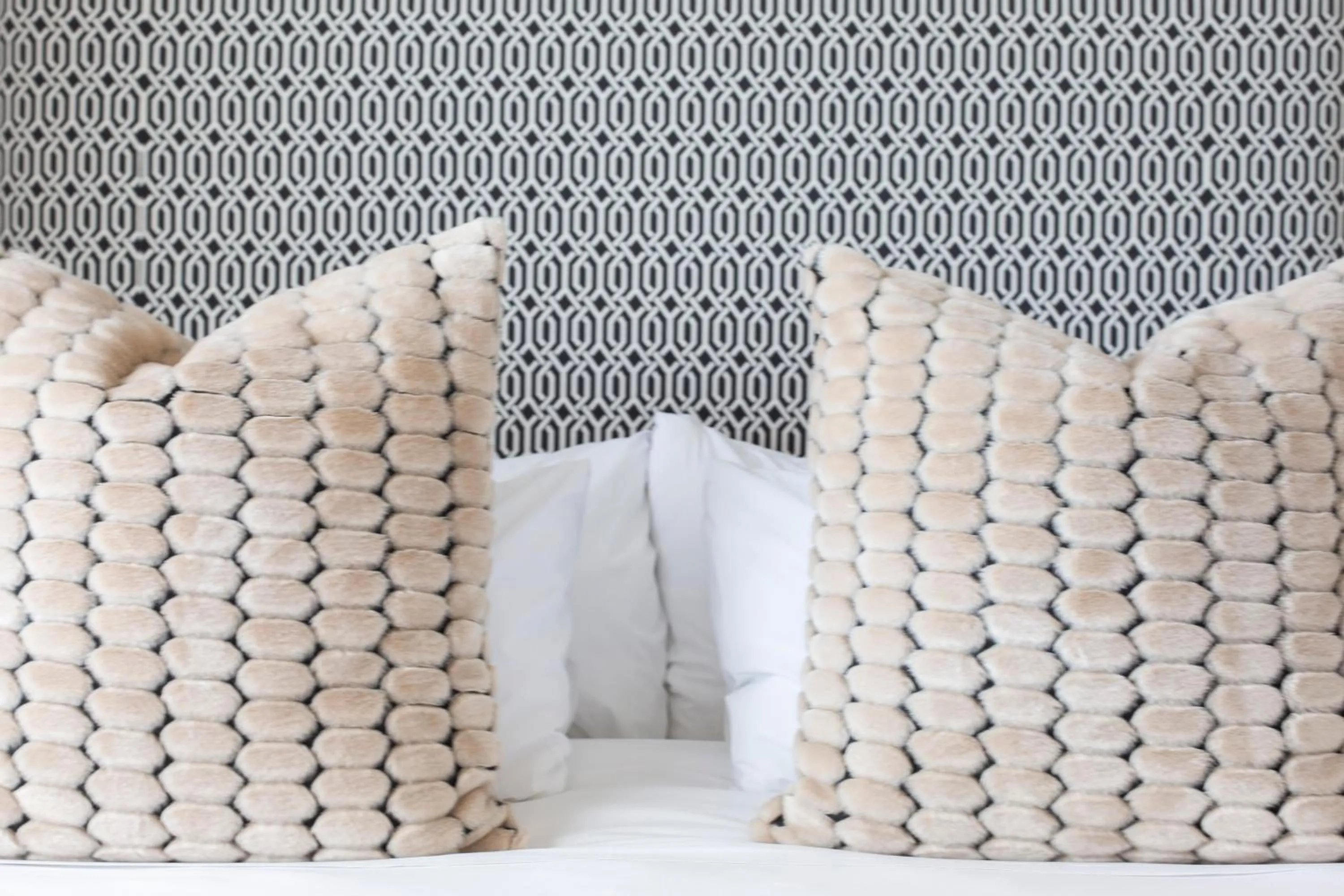 Decorative detail, Bed in Infinity Blue Luxury Accommodation