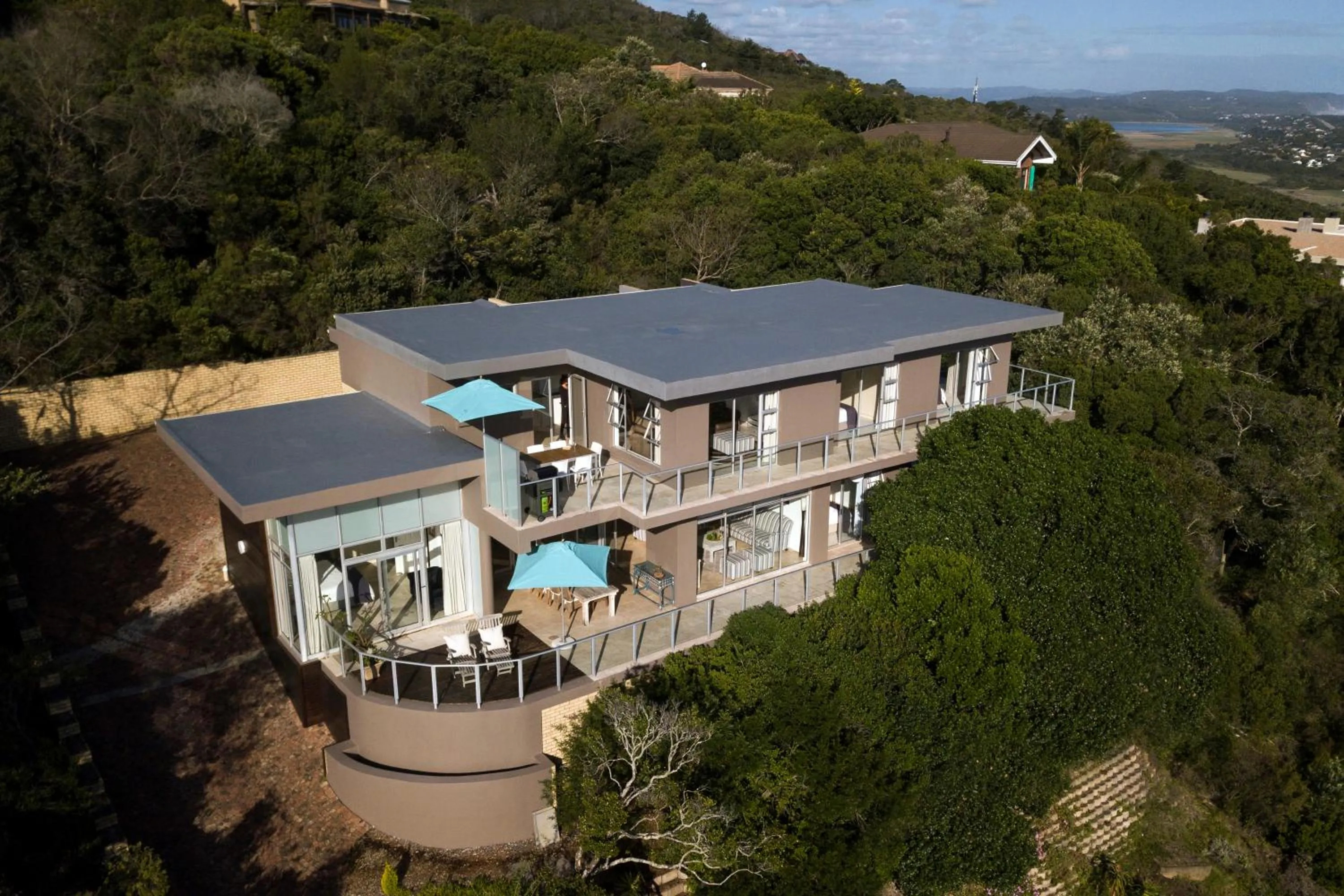 Bird's eye view in Infinity Blue Luxury Accommodation