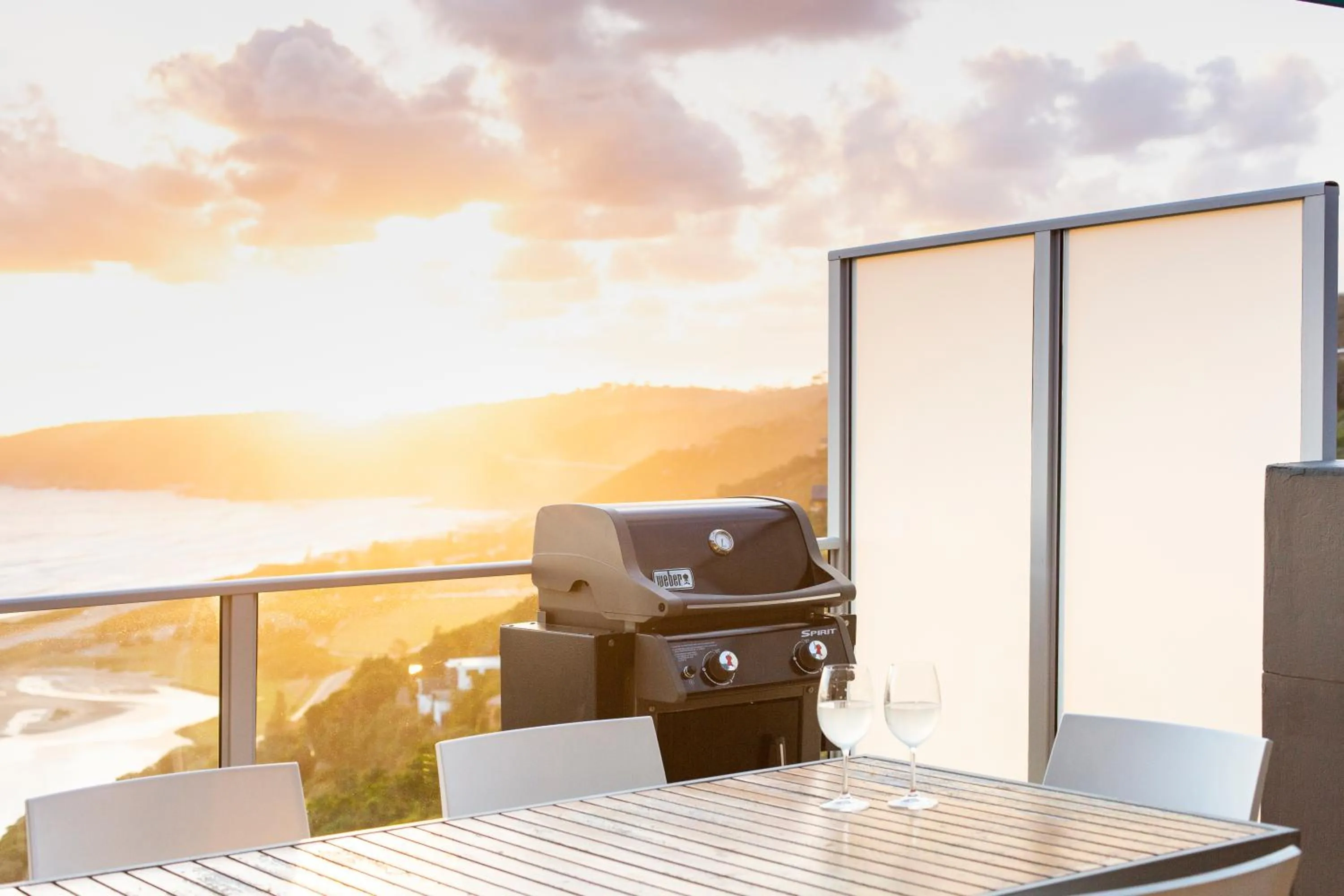 BBQ facilities in Infinity Blue Luxury Accommodation