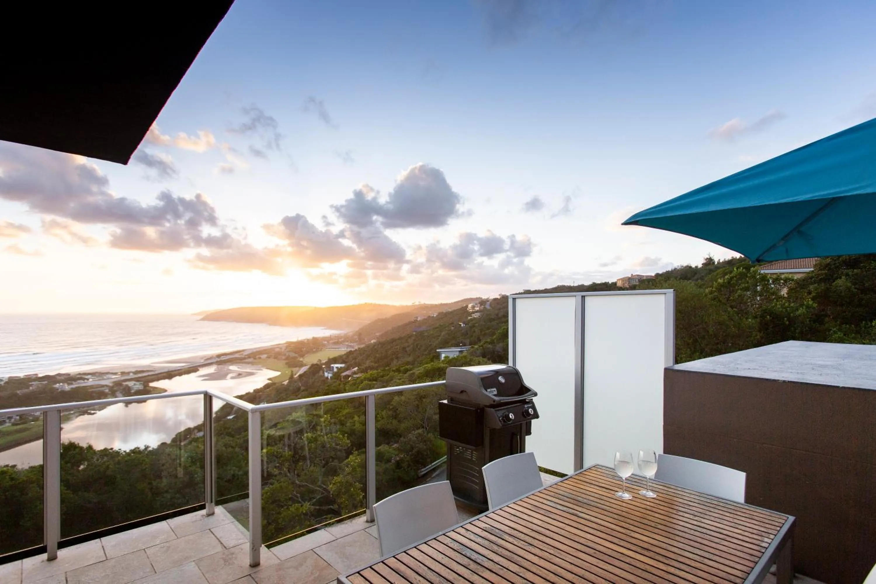 BBQ facilities in Infinity Blue Luxury Accommodation