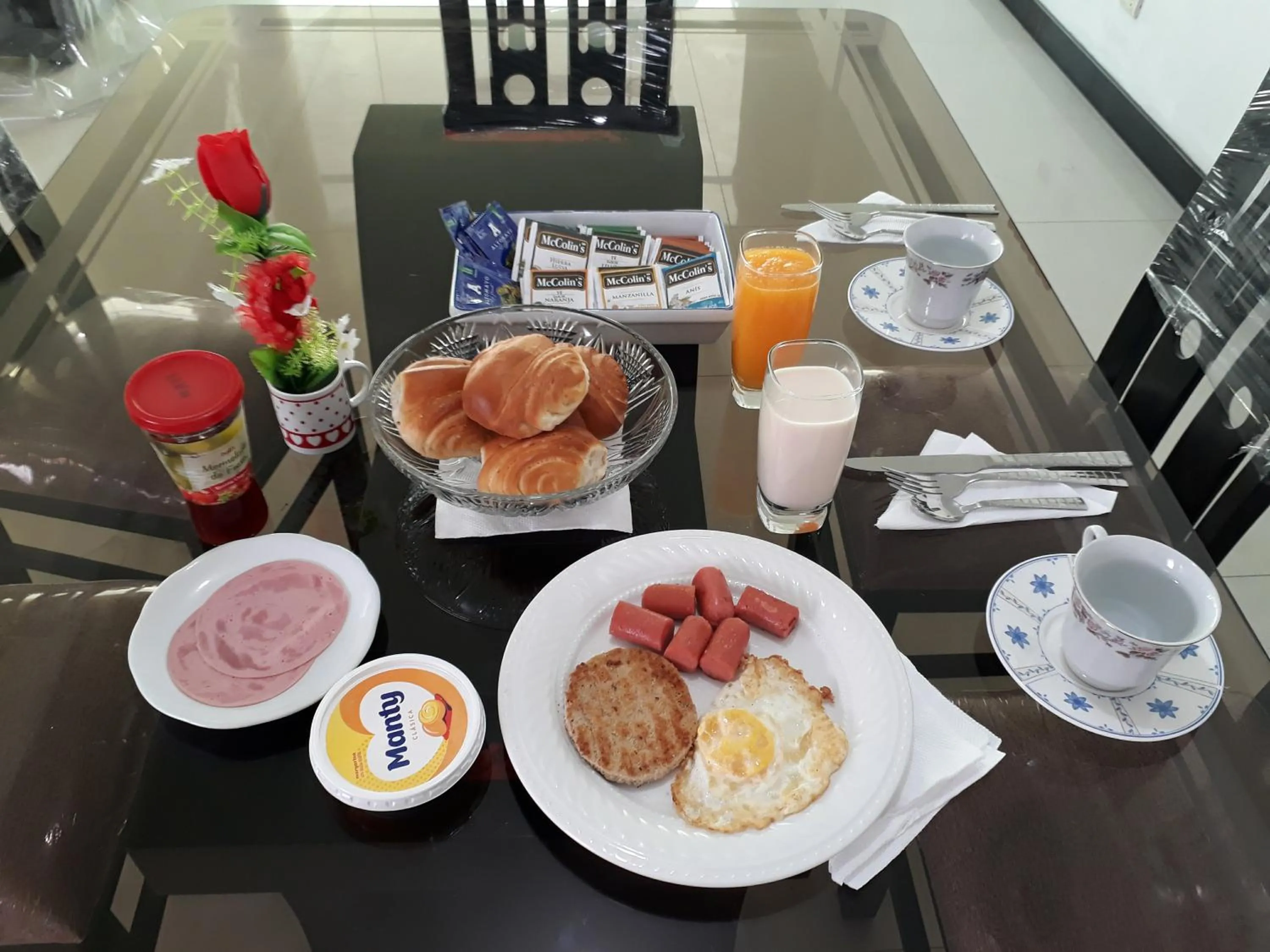 Food and drinks in B&B La Casa del Turista