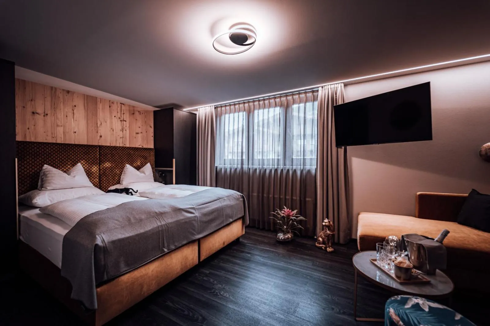 Bedroom, Bed in Hotel Panther'A