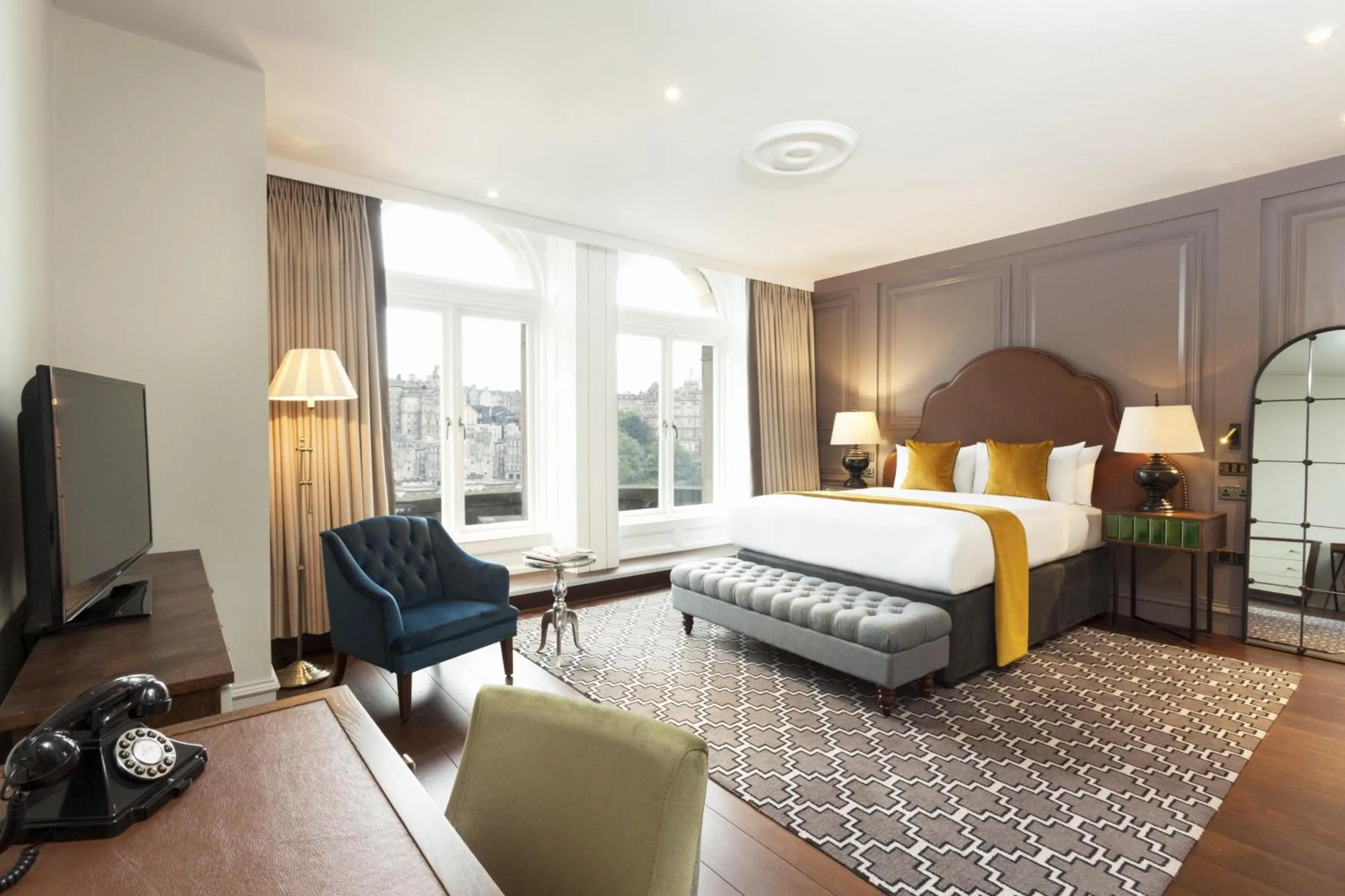 Photo of the whole room, Bed in Hotel Indigo - Edinburgh - Princes Street by IHG
