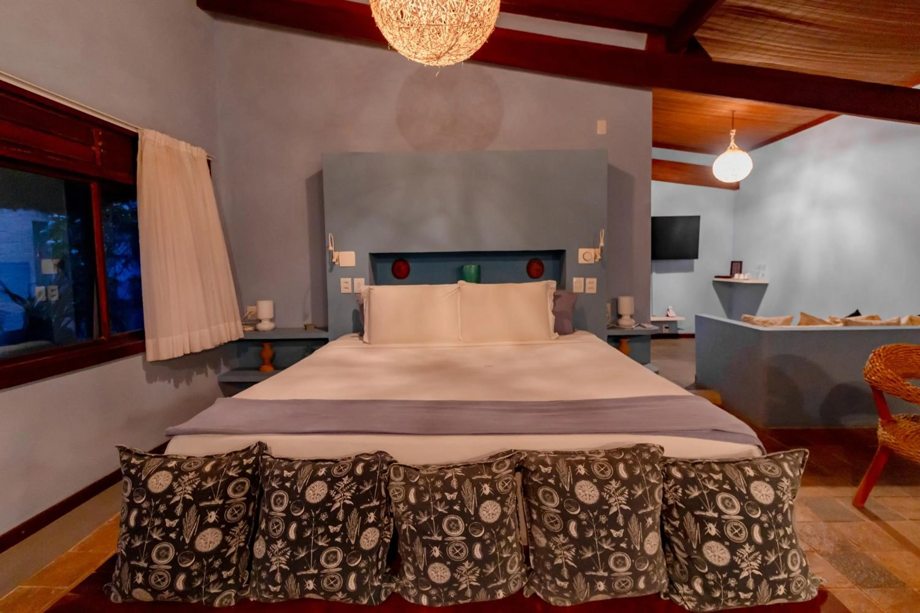 Bed in Kilombo Villas & Spa