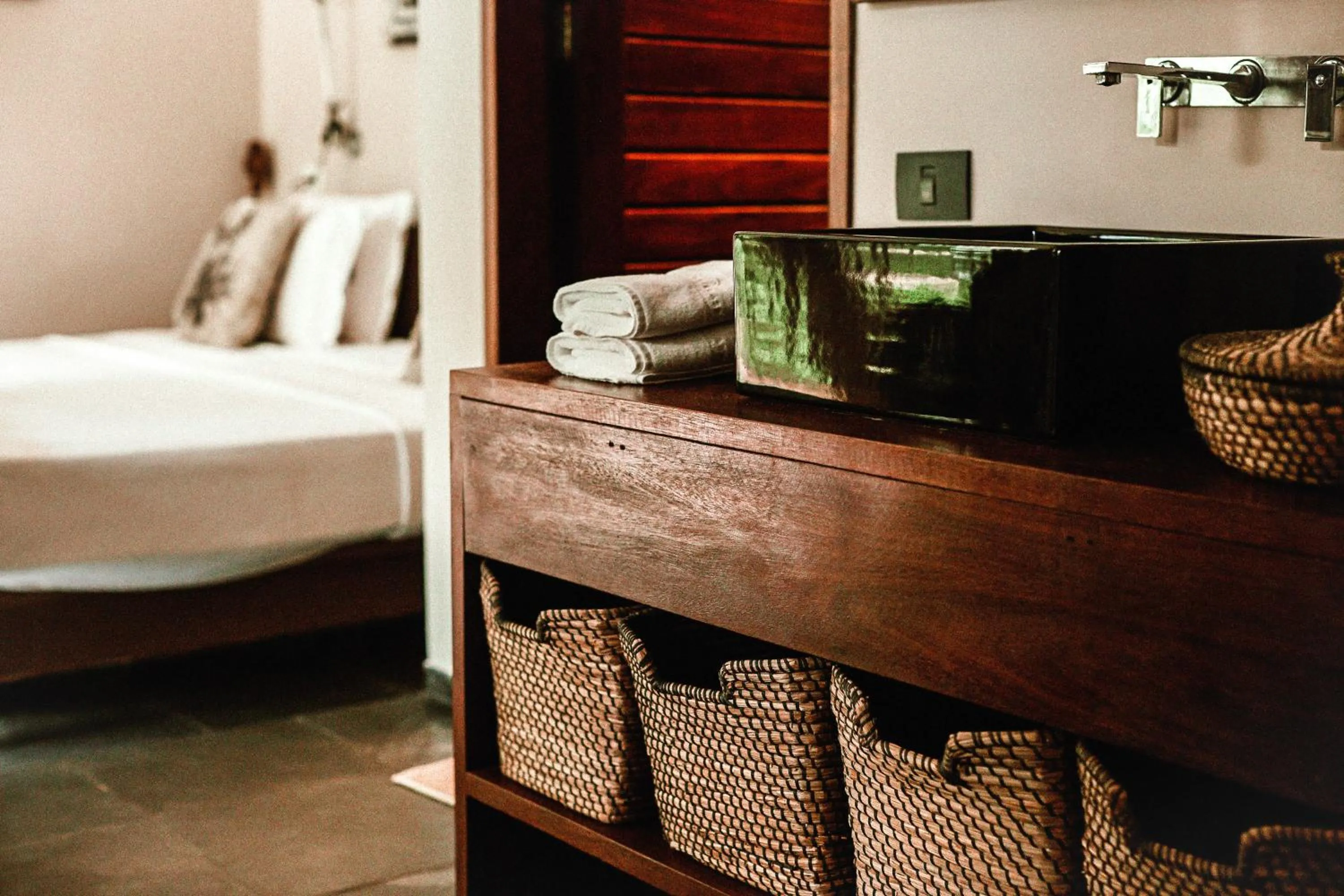 Bed in Kilombo Villas & Spa