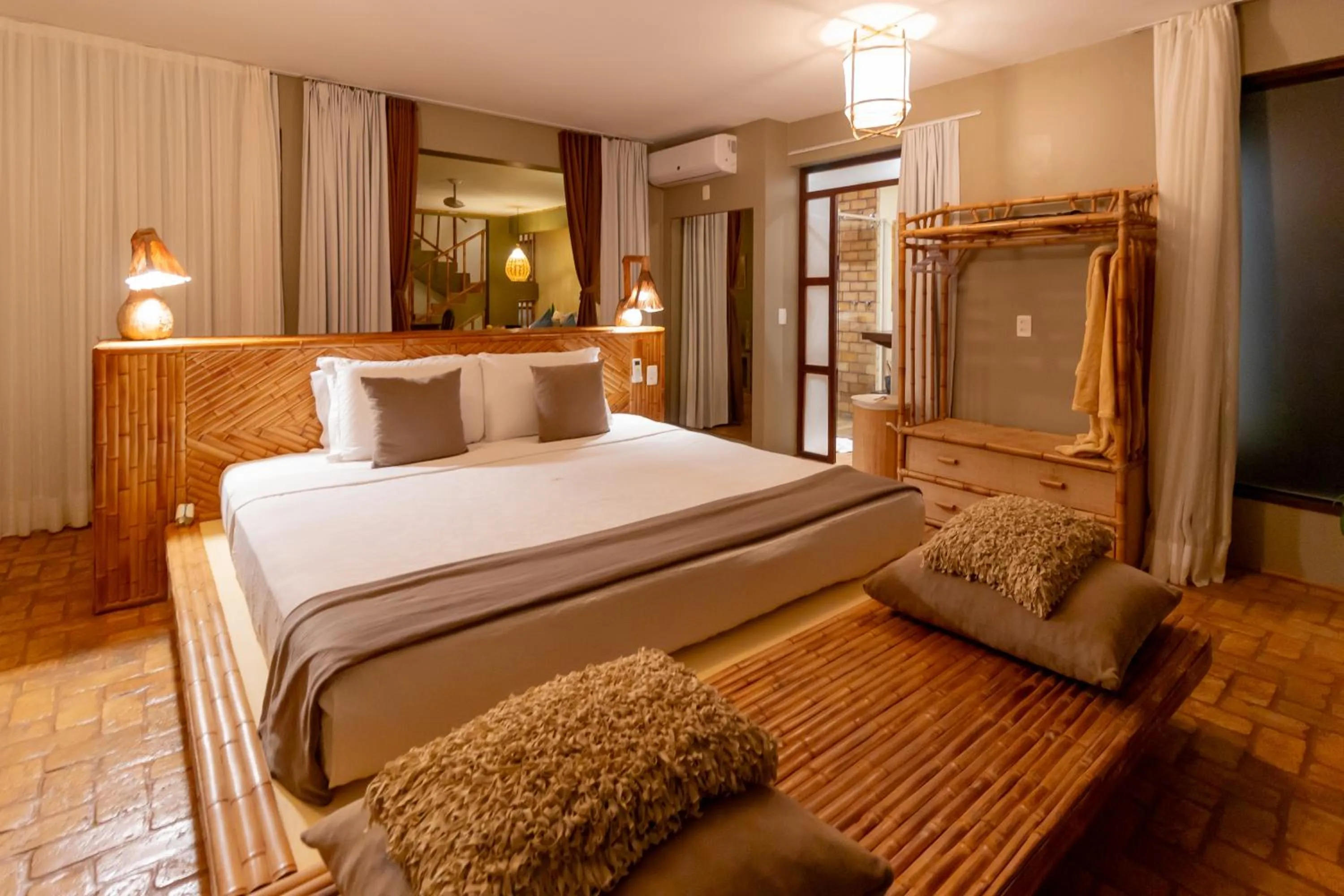 Bed in Kilombo Villas & Spa