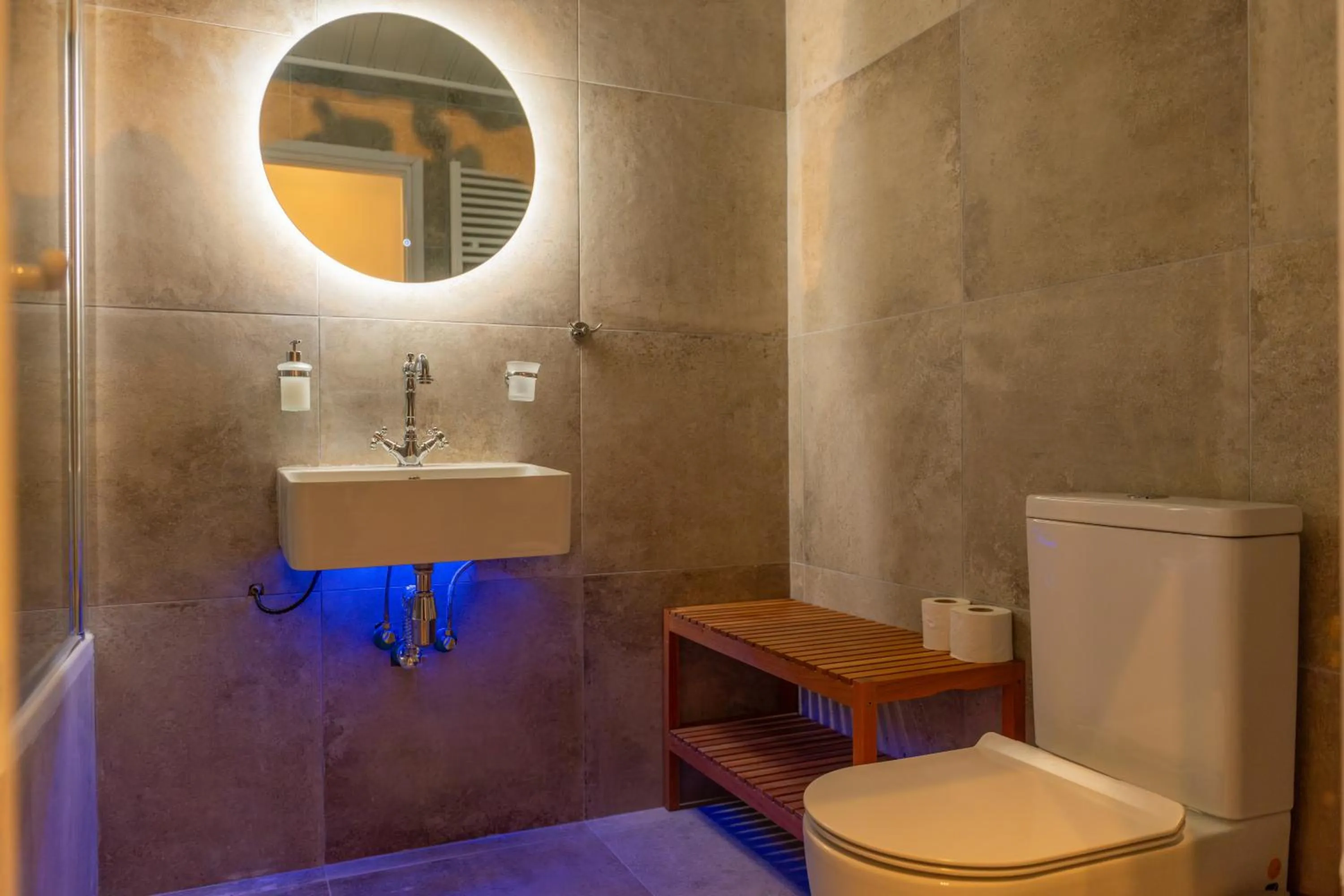 Toilet in New Helvetia Historic Hotel