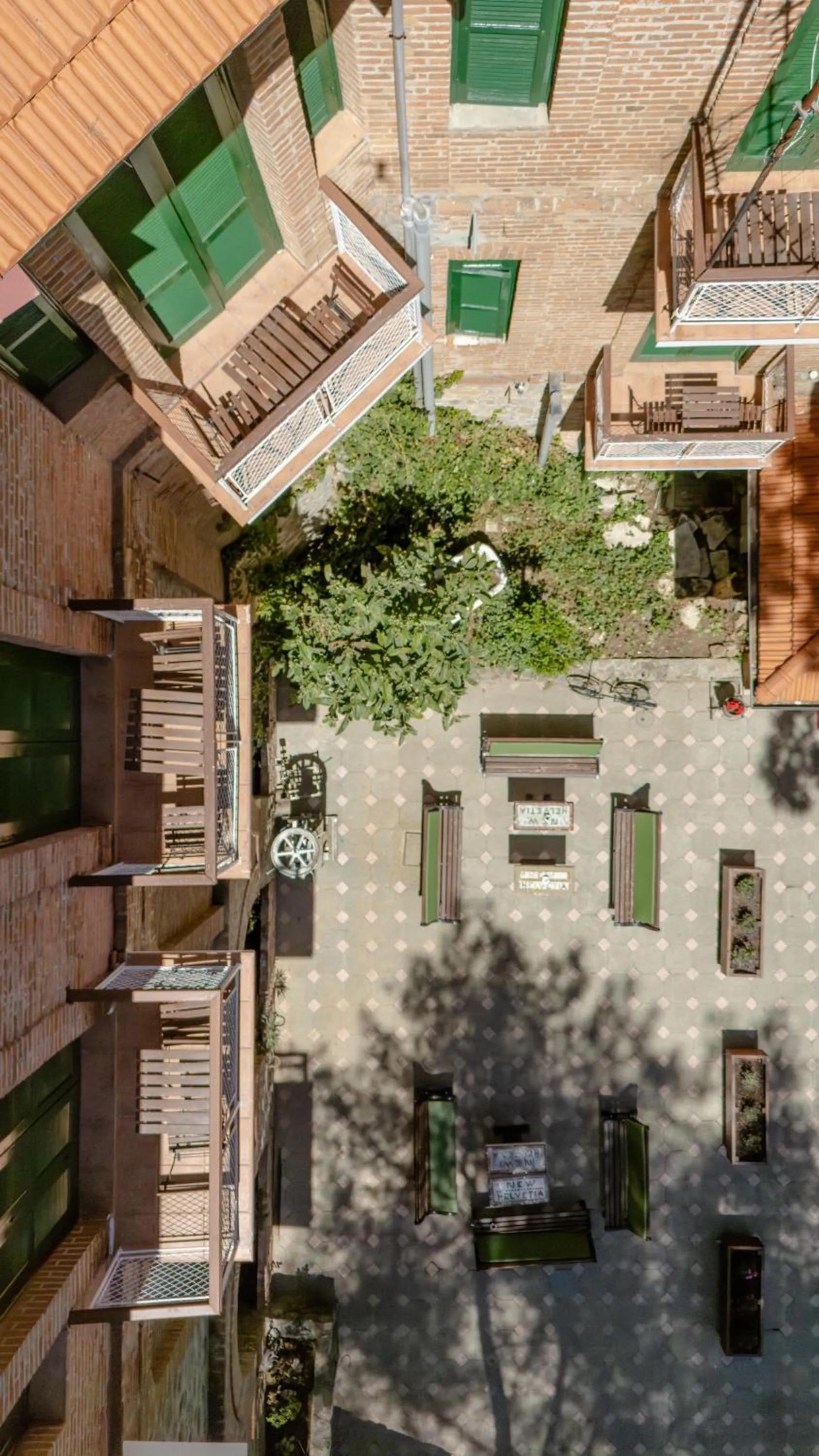 Property building in New Helvetia Historic Hotel