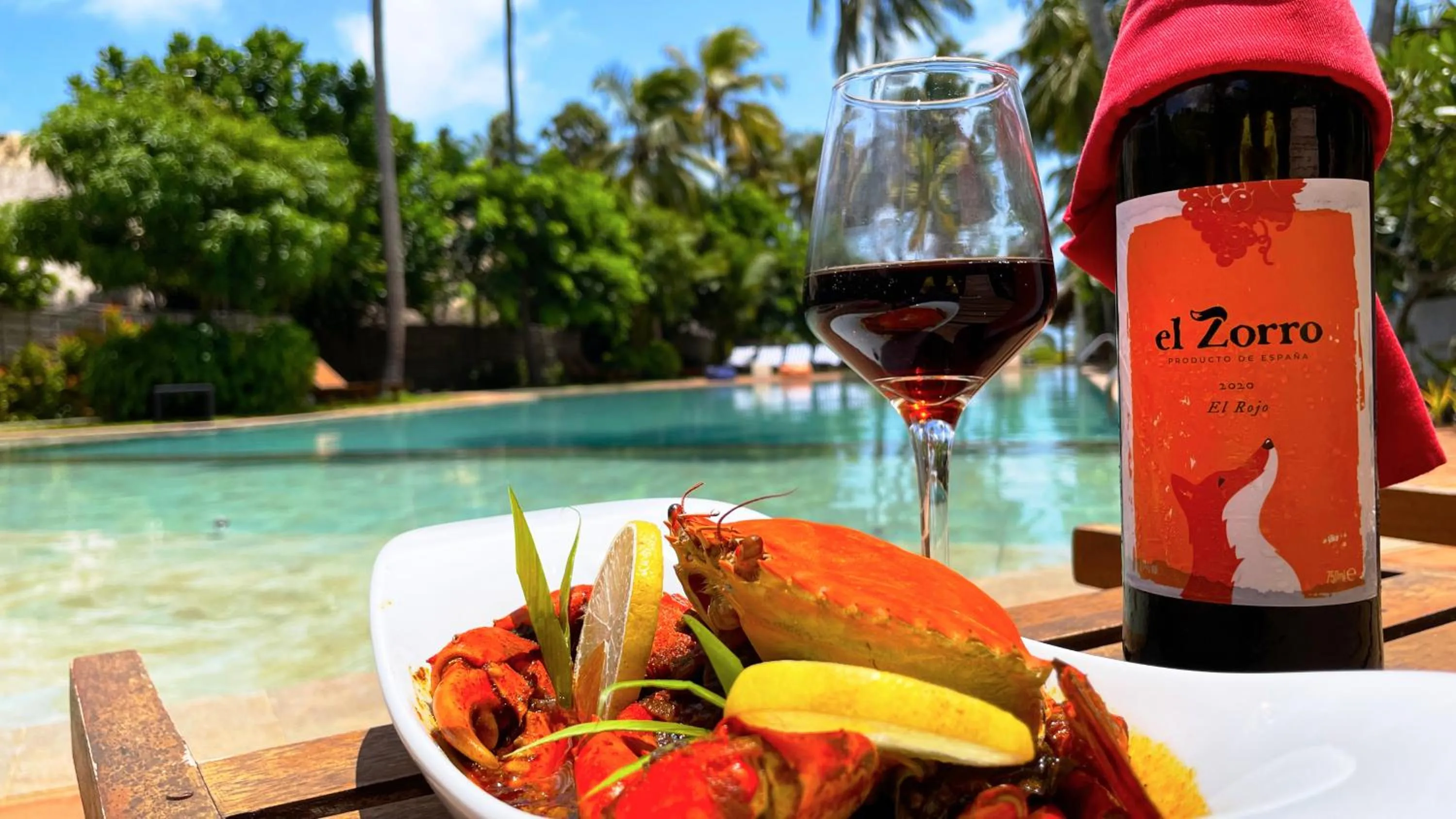 Food in Blue Whale Resort & Kite Surfing