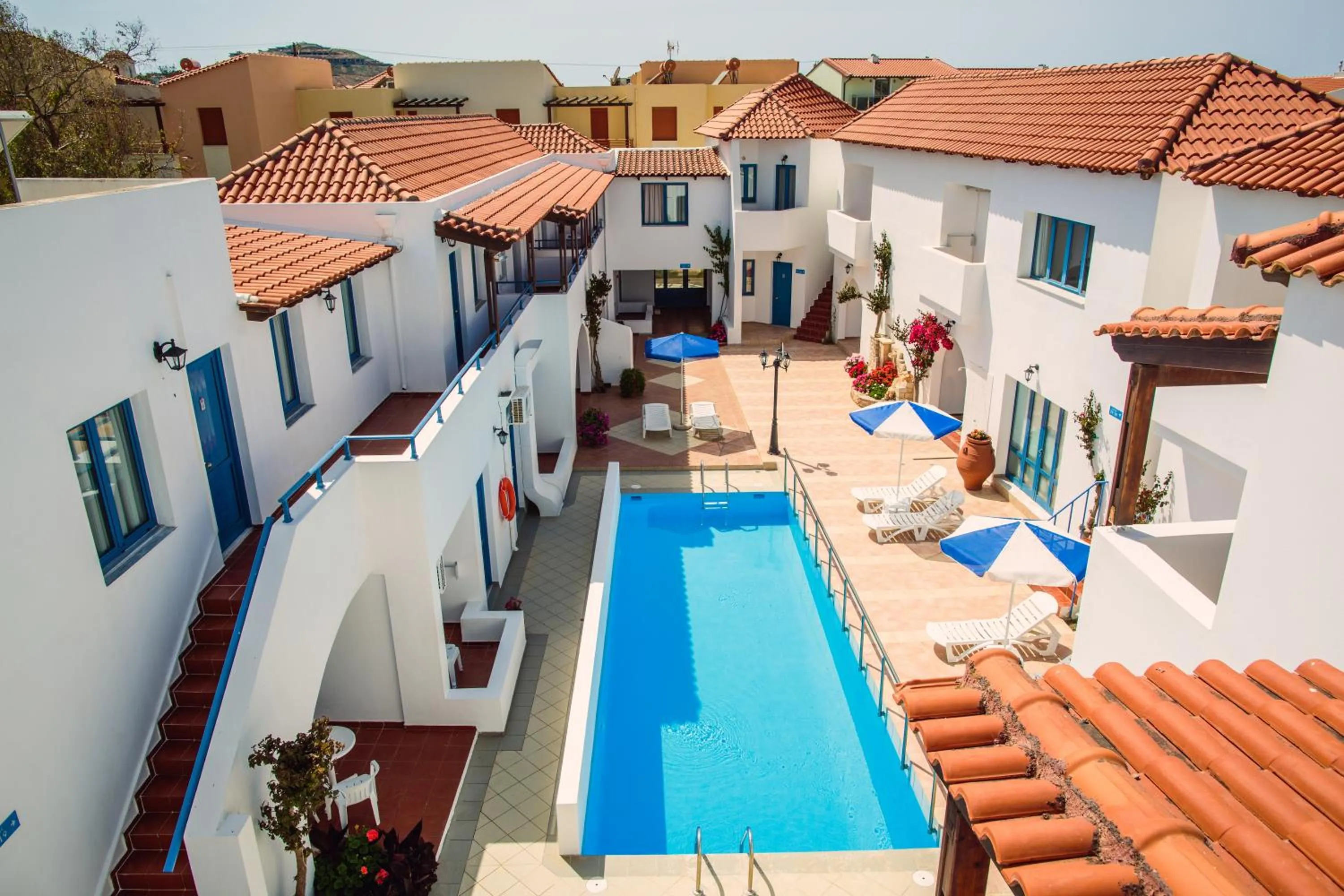 Bird's eye view in Iliana Hotel