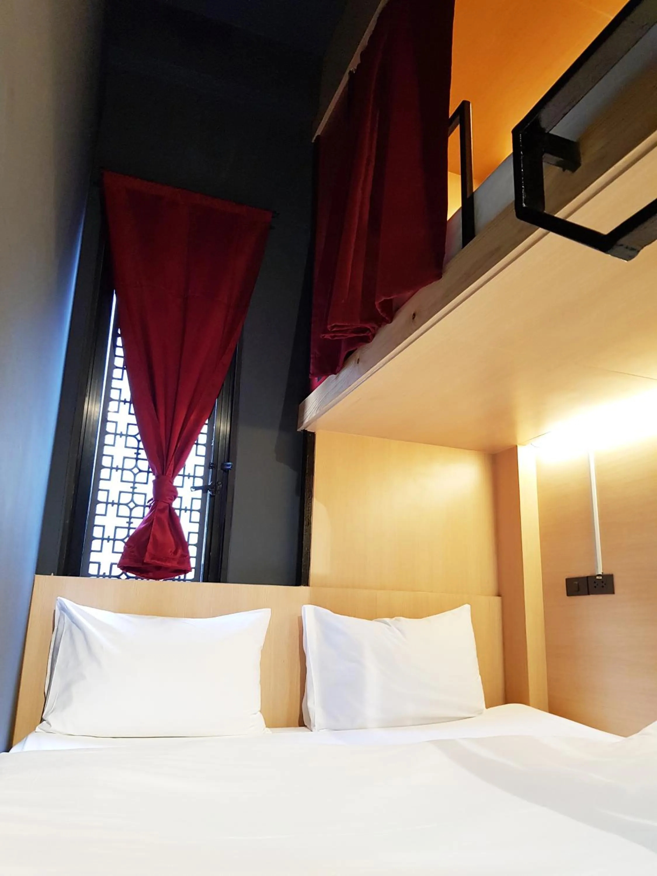 Bedroom, Bed in CLOUD on Saladaeng Silom Hostel Bangkok