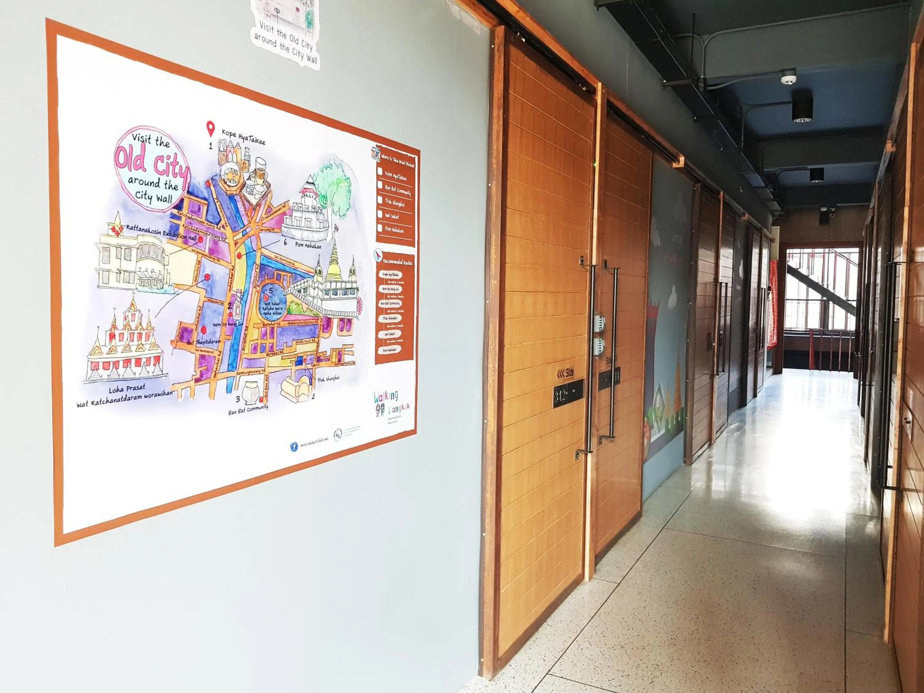 Decorative detail in CLOUD on Saladaeng Silom Hostel Bangkok