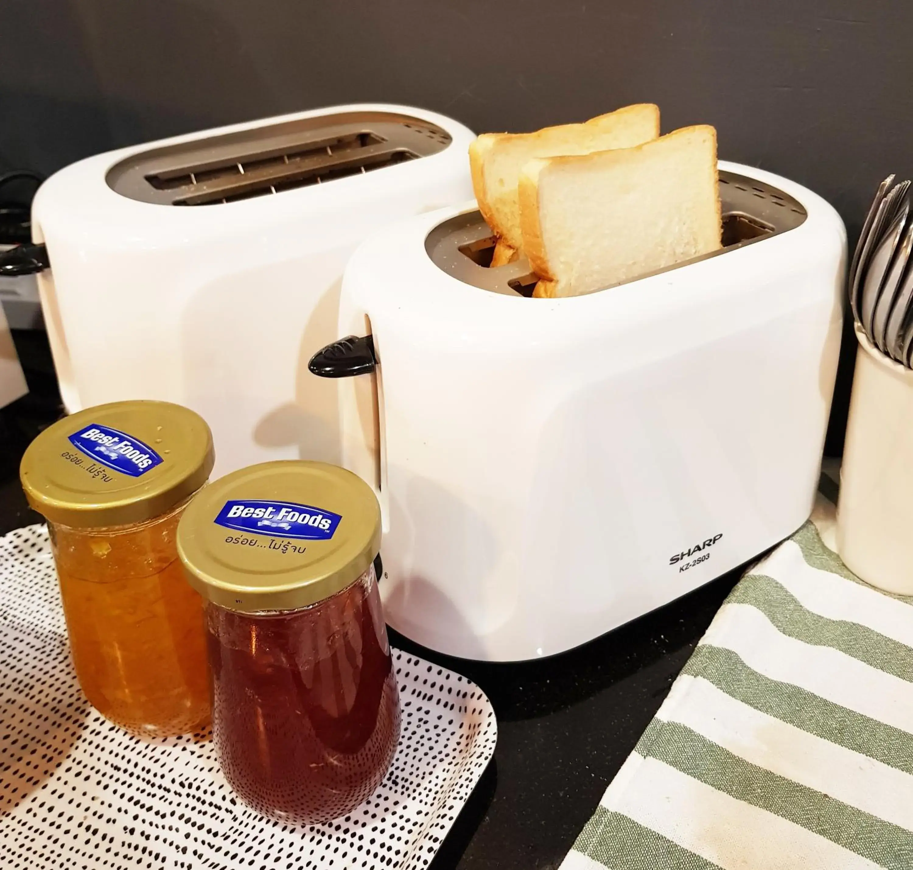 Continental breakfast in CLOUD on Saladaeng Silom Hostel Bangkok Continental breakfast in CLOUD on Saladaeng Silom Hostel Bangkok