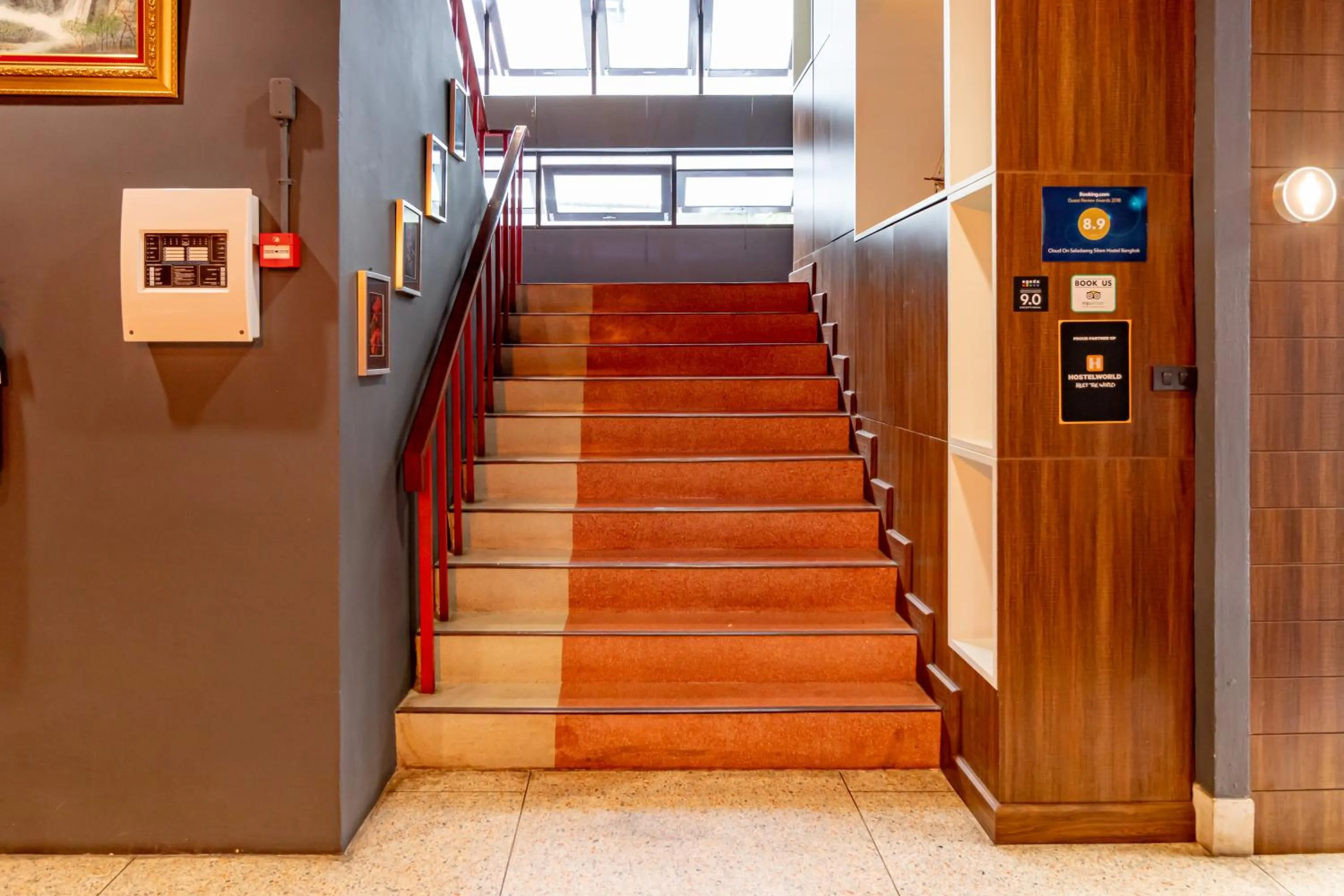 Facade/entrance in CLOUD on Saladaeng Silom Hostel Bangkok