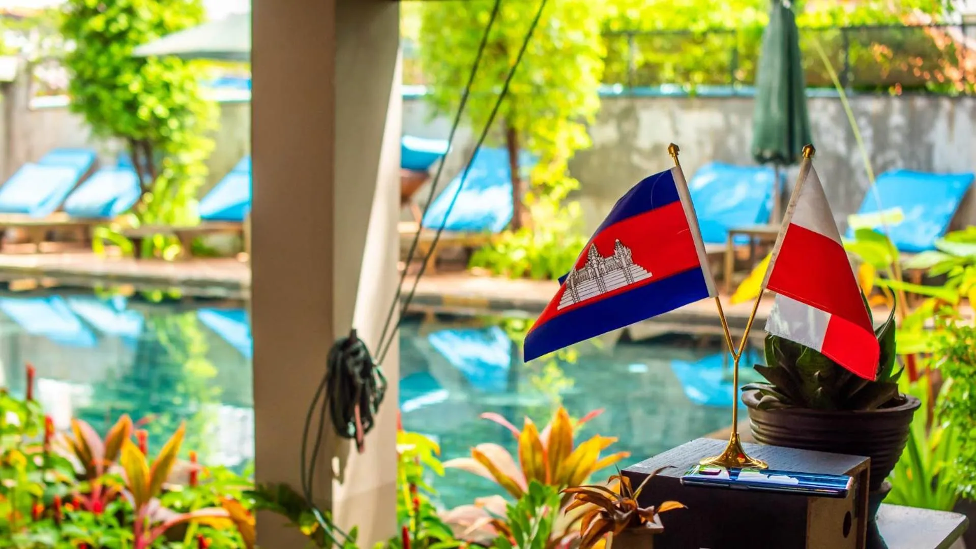 Swimming pool in Vihara The City of Temples