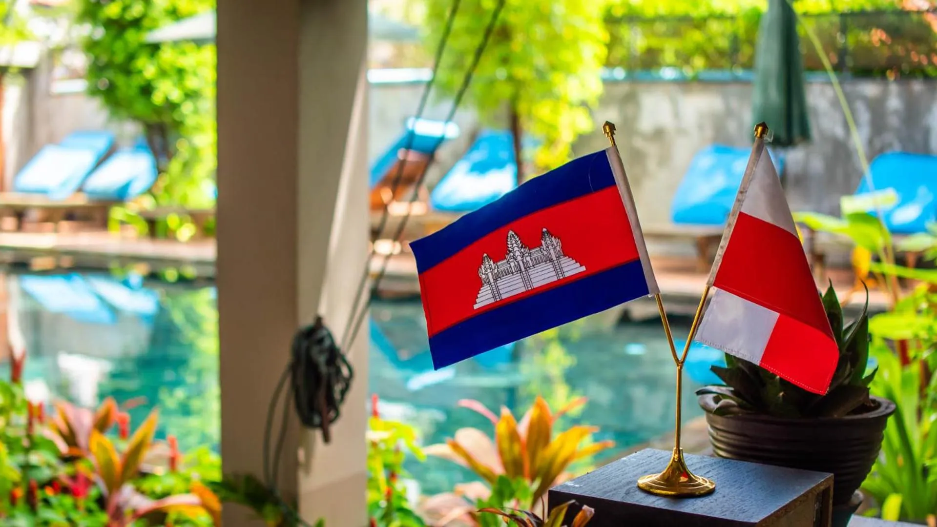 Swimming pool in Vihara The City of Temples