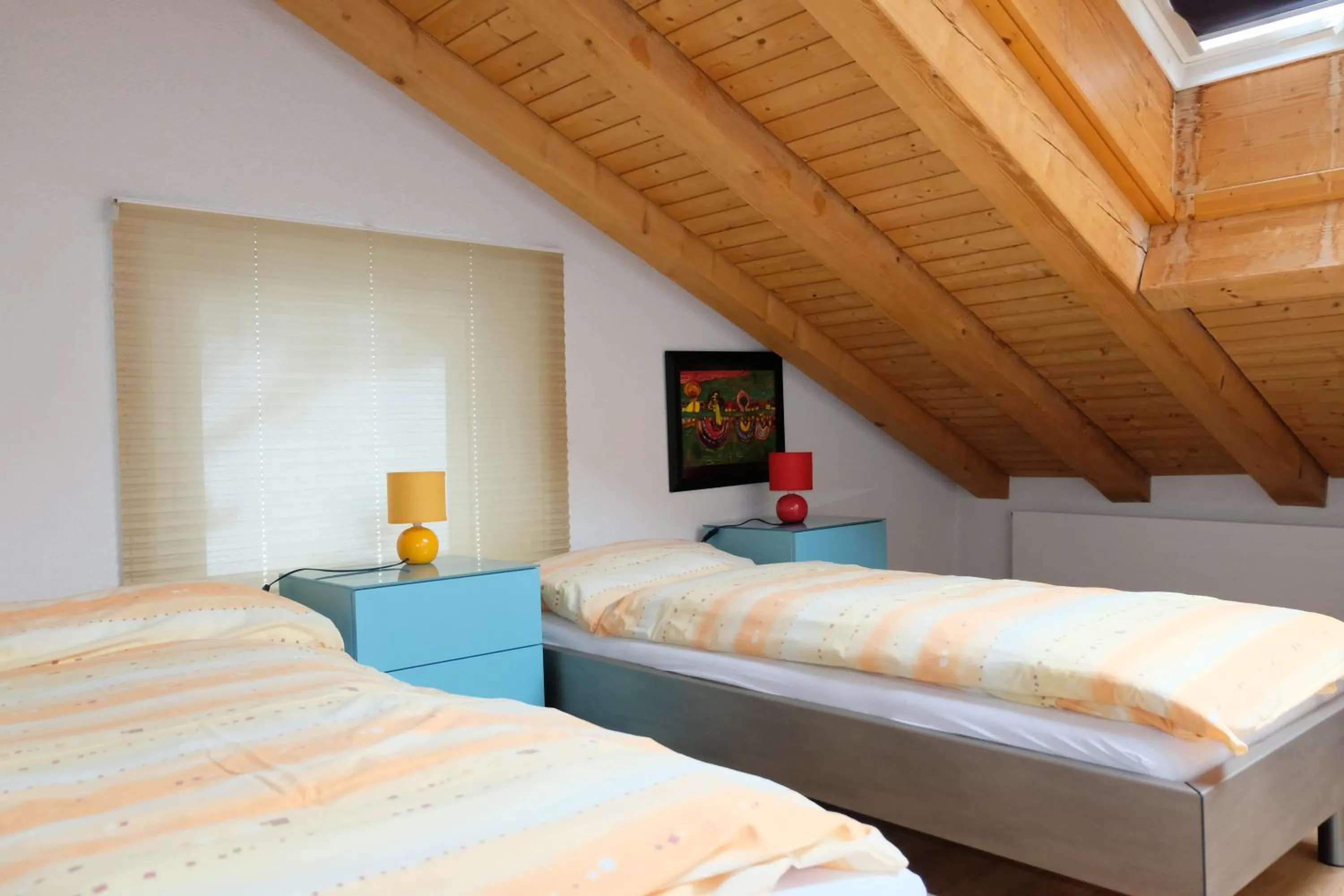 Bedroom, Bed in Artist Apartments & Hotel Garni