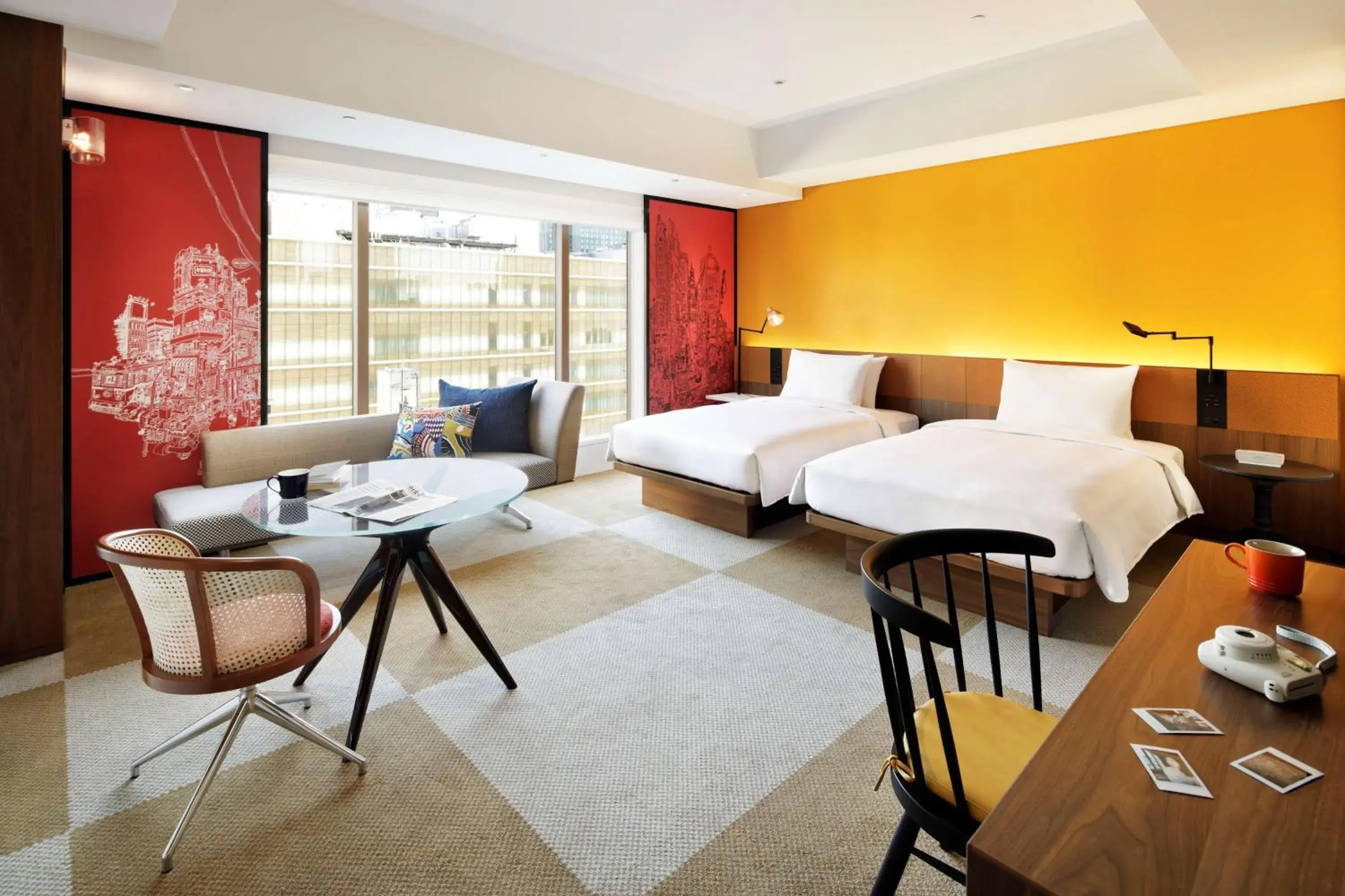 Living room, Bed in Hyatt Centric Ginza Tokyo Living room, Bed in Hyatt Centric Ginza Tokyo