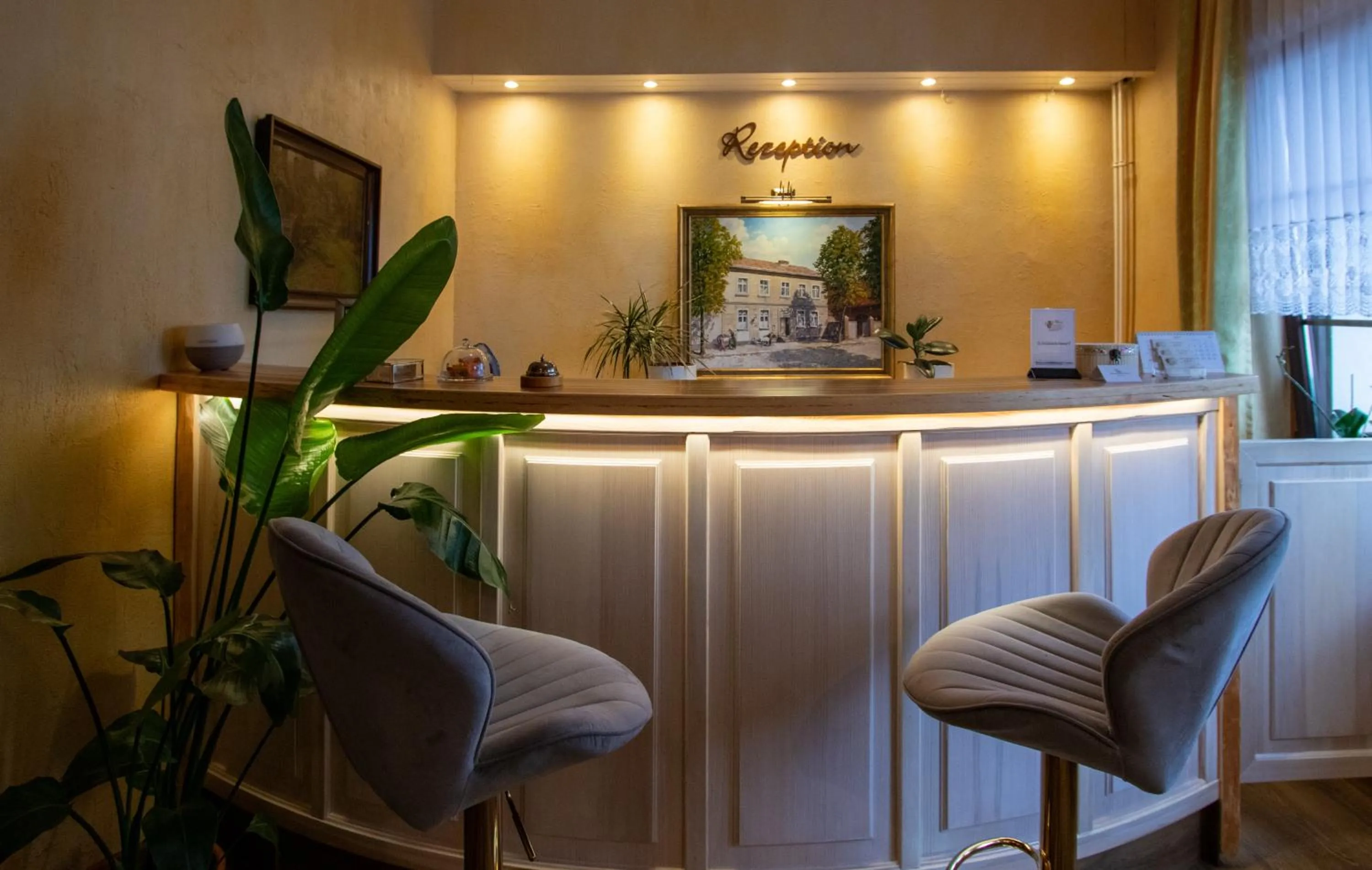 Lobby or reception in Hotel-Restaurant Alter Krug Kallinchen